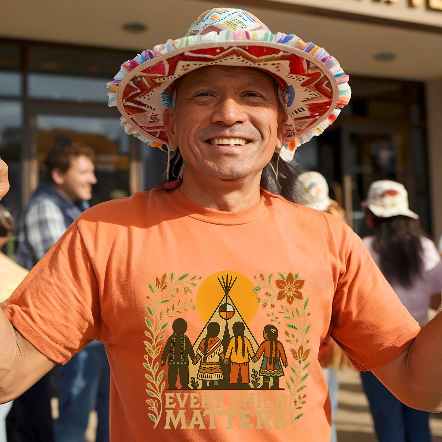 Every Child Matters - Teepee & Children Orange Shirt Day Unisex T-Shirt/Hoodie/Sweatshirt