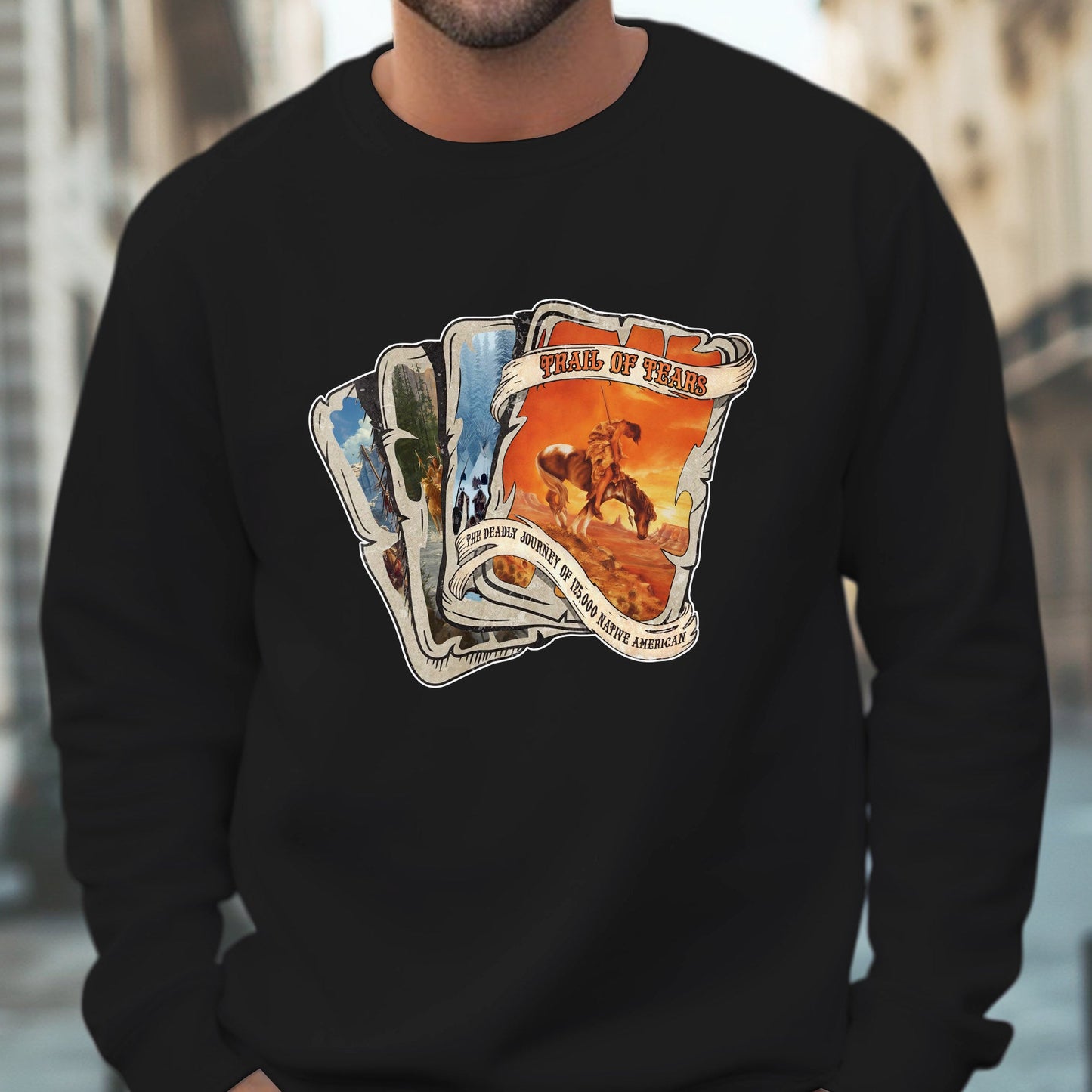 Trail of Tears Playing Card Style Art - Indigenous History Unisex T-shirt/Hoodie/Sweatshirt