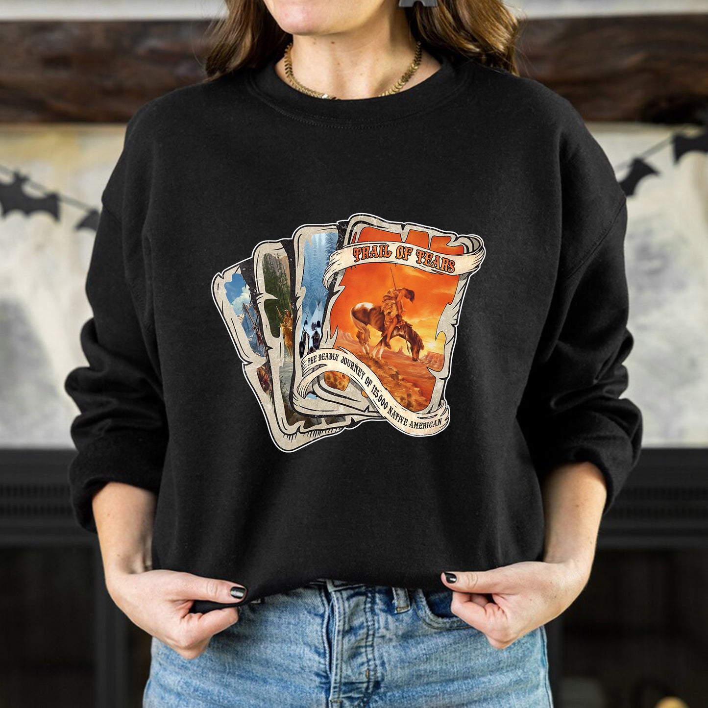Trail of Tears Playing Card Style Art - Indigenous History Unisex T-Shirt/Hoodie/Sweatshirt