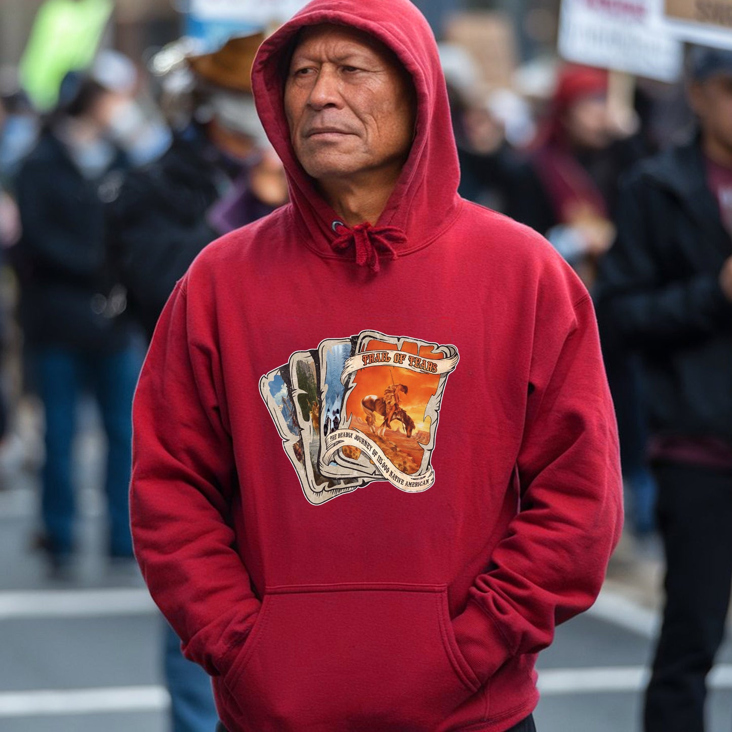 Trail of Tears Playing Card Style Art - Indigenous History Unisex T-Shirt/Hoodie/Sweatshirt