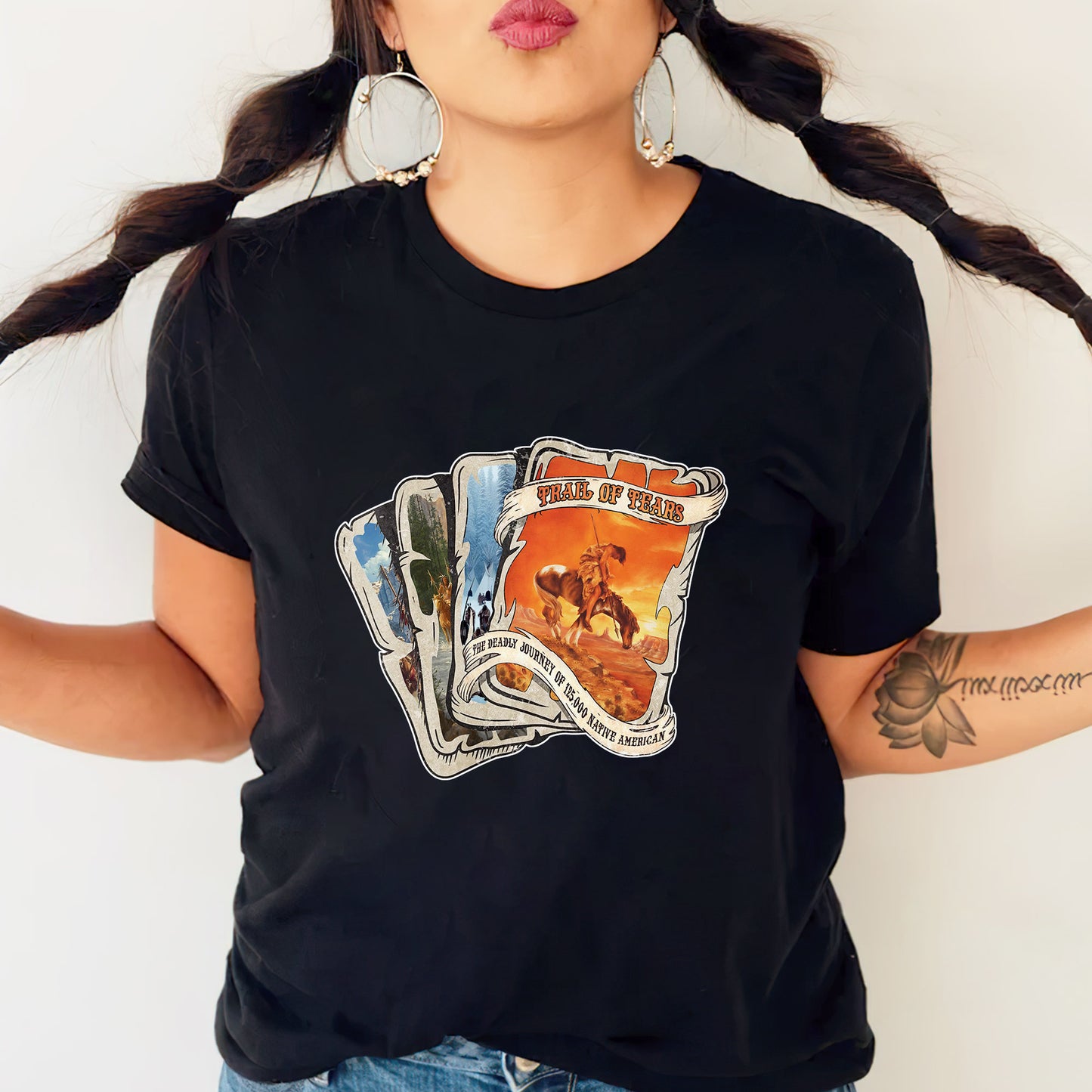 Trail of Tears Playing Card Style Art - Indigenous History Unisex T-Shirt/Hoodie/Sweatshirt