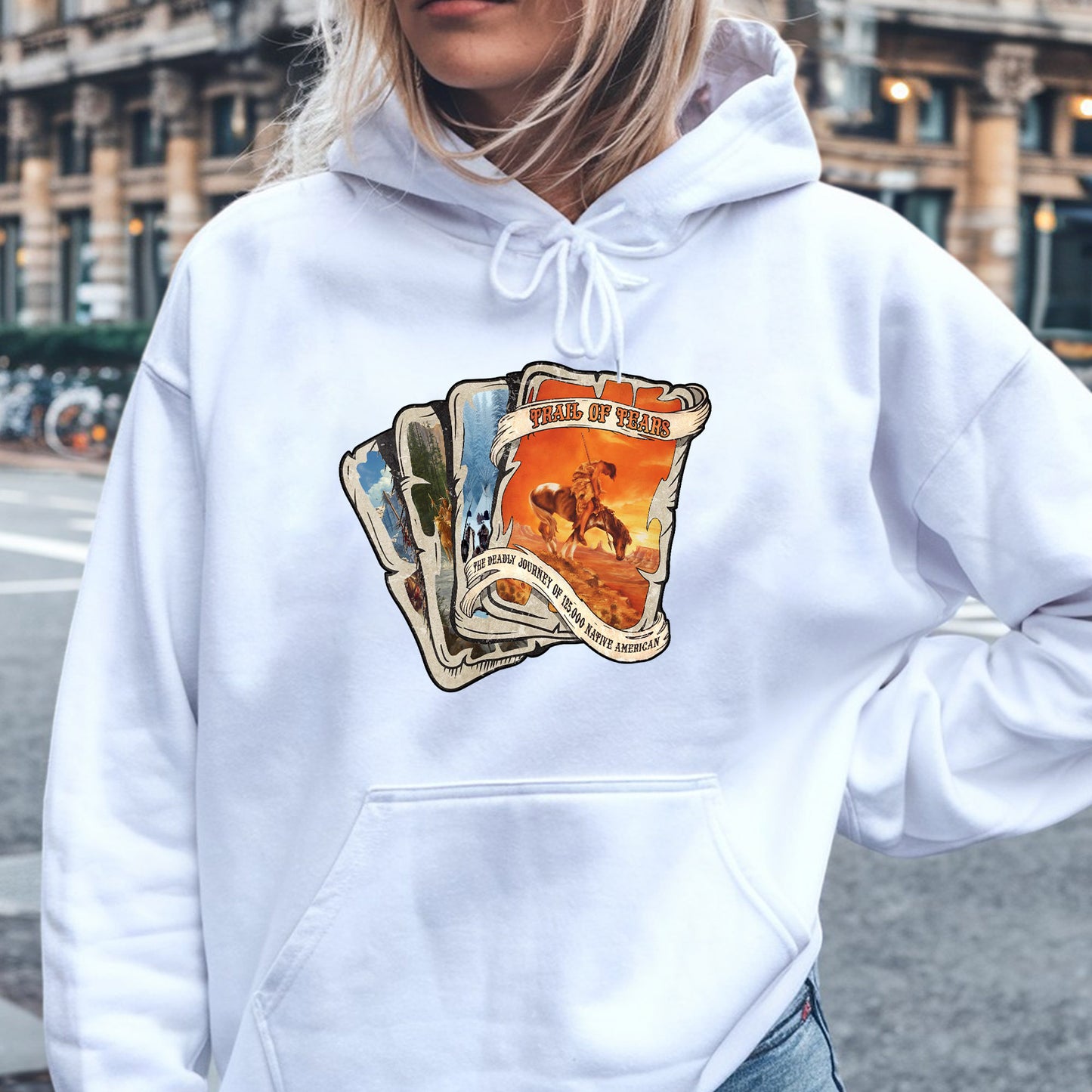 Trail of Tears Playing Card Style Art - Indigenous History Unisex T-Shirt/Hoodie/Sweatshirt