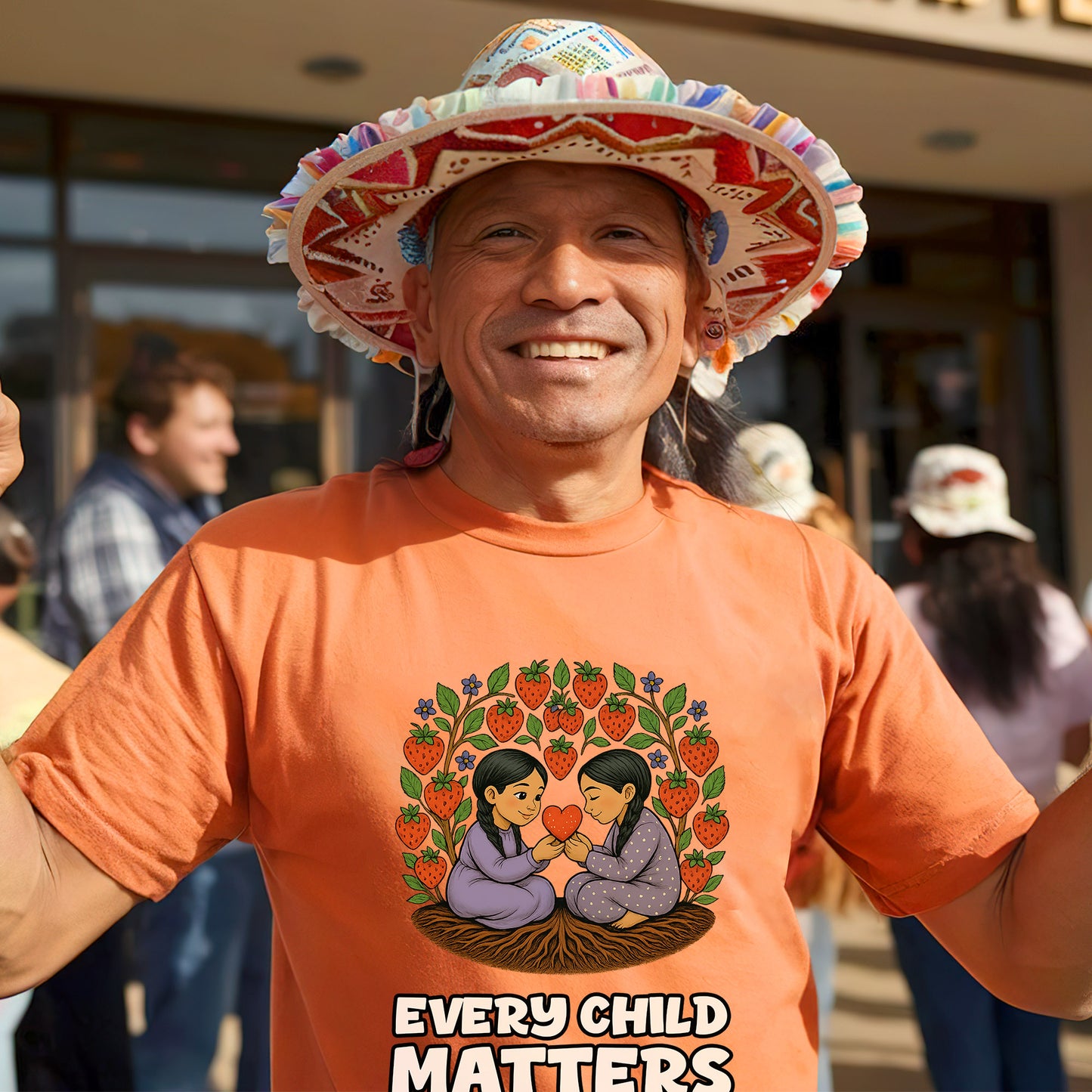 Every Child Matters - Strawberry Sisters Orange Shirt Day Unisex T-Shirt/Hoodie/Sweatshirt
