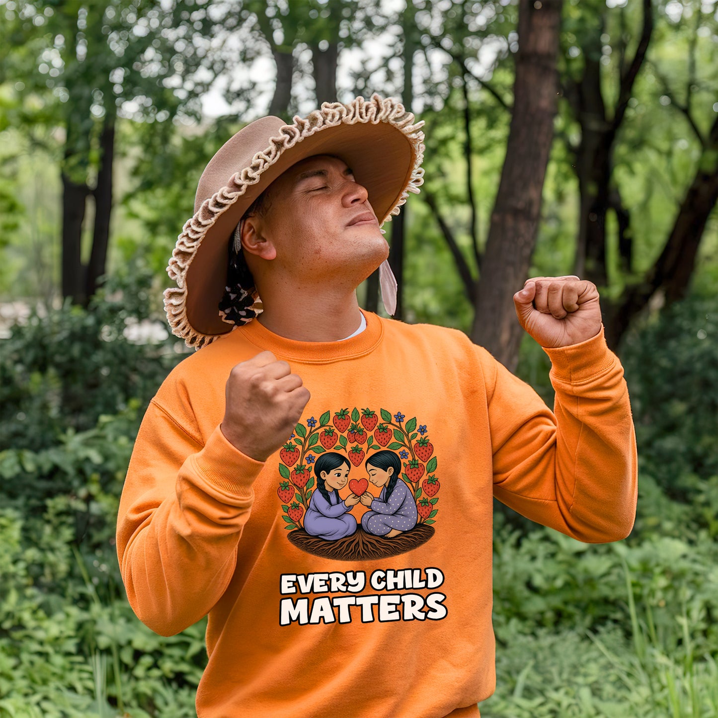 Every Child Matters - Strawberry Sisters Orange Shirt Day Unisex T-Shirt/Hoodie/Sweatshirt