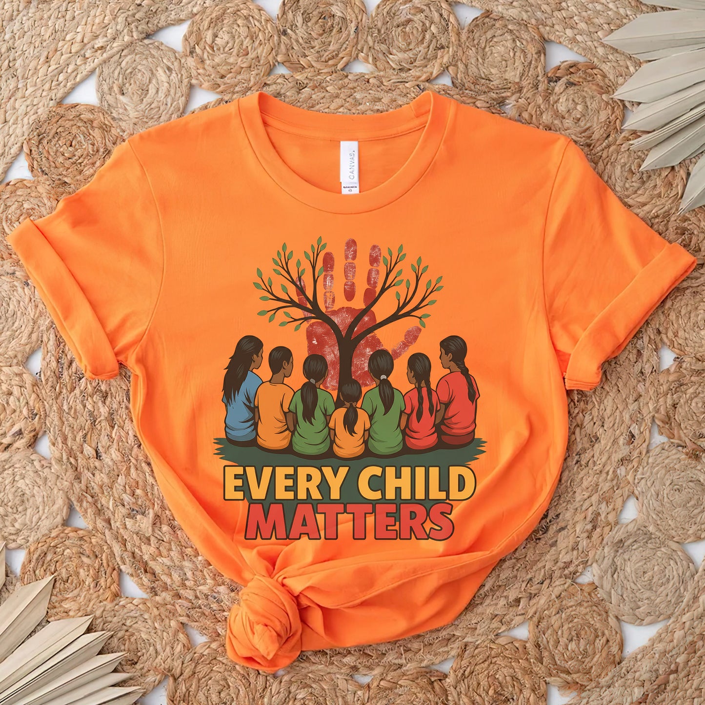 Every Child Matters Orange - Children & Tree Design Unisex T-Shirt/Hoodie/Sweatshirt