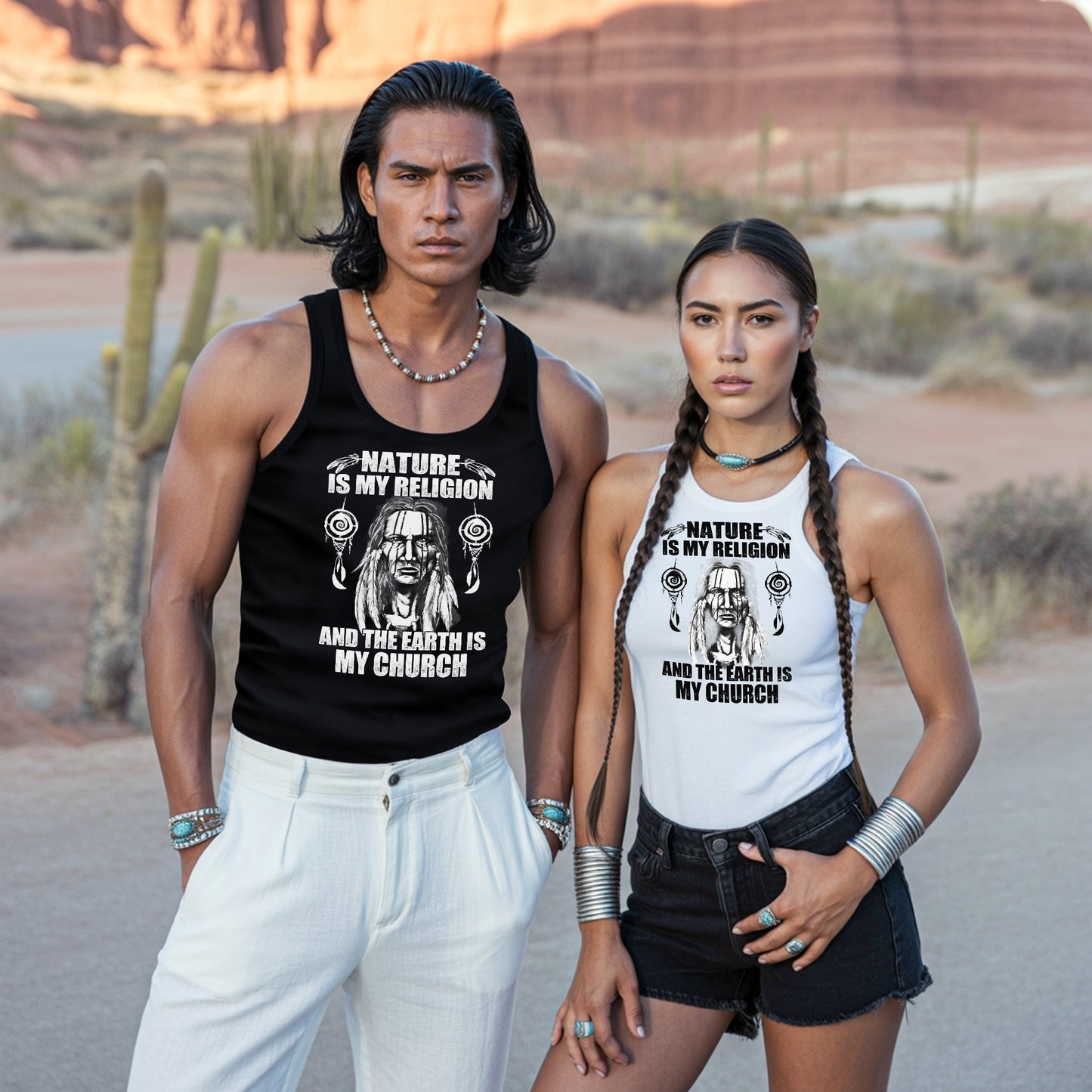 Nature & Earth Statement - Elder Portrait Design Unisex Tank Top