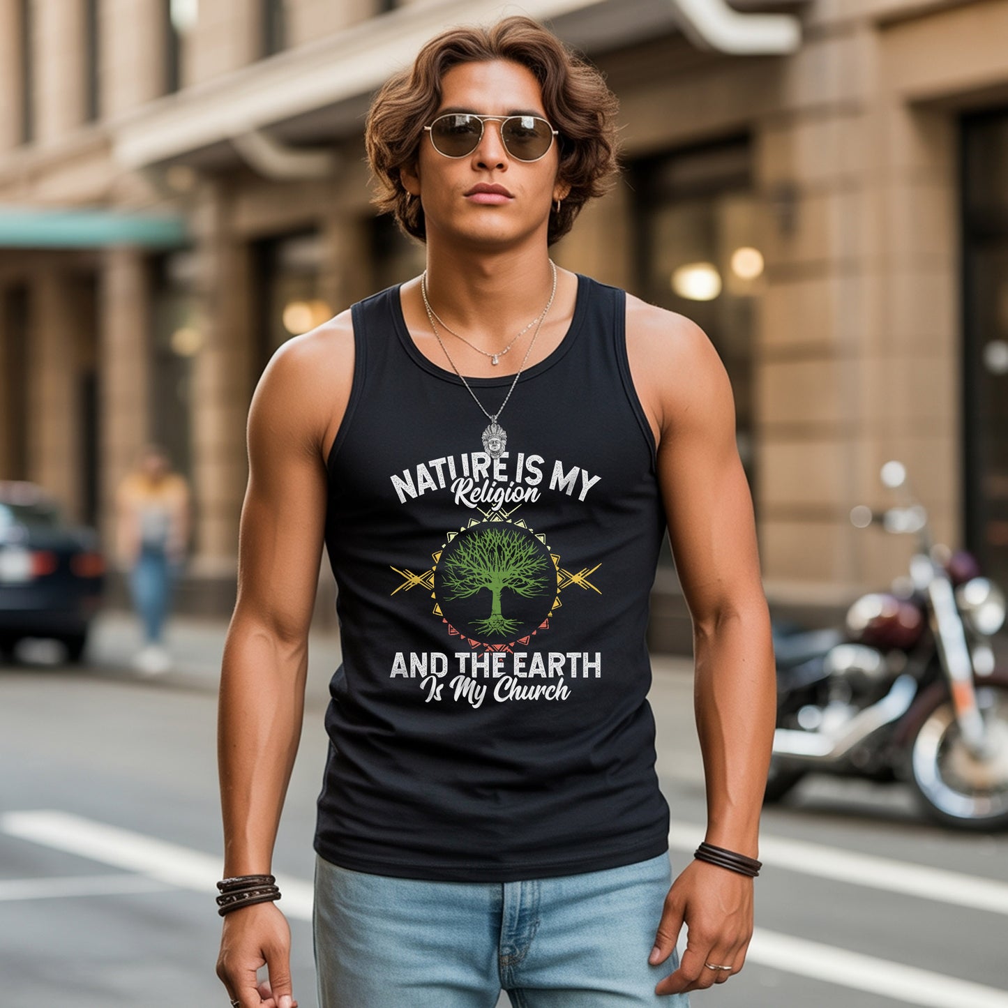 Nature Is My Religion And The Earth Is My Church Unisex Tank Top