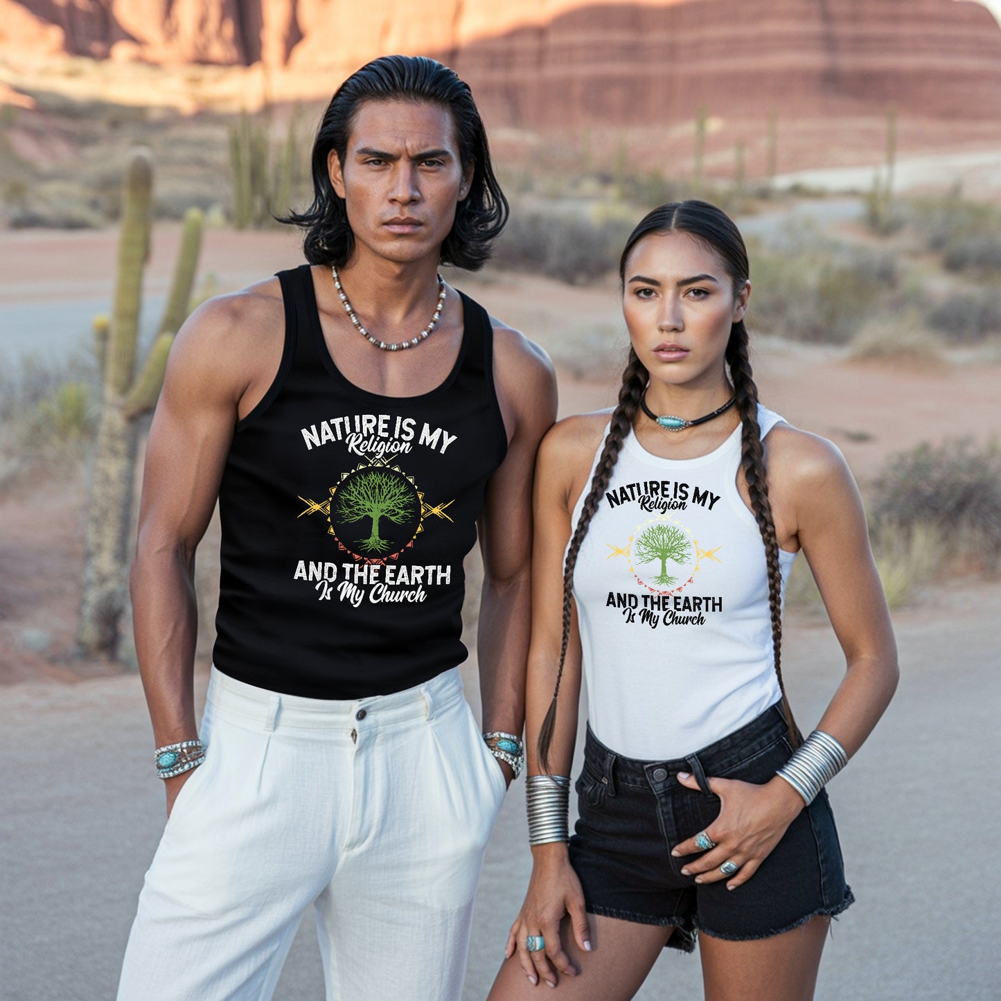 Nature Is My Religion And The Earth Is My Church Unisex Tank Top