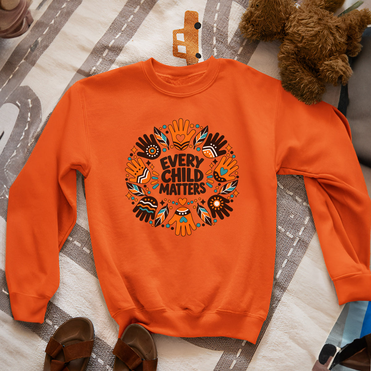 Every Child Matters Orange Shirt Day Pattern Unisex T-shirt/Hoodie/Sweatshirt