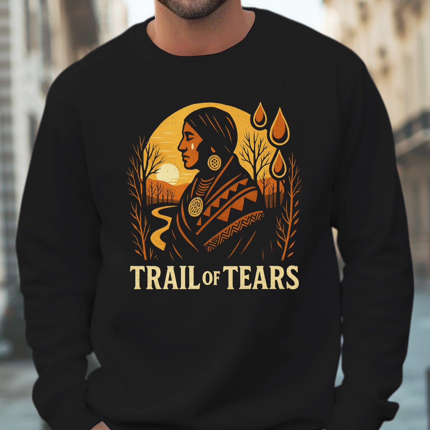 Native American Trail of Tears Vintage Graphic - Tears of the Ancestors Unisex T-Shirt/Hoodie/Sweatshirt