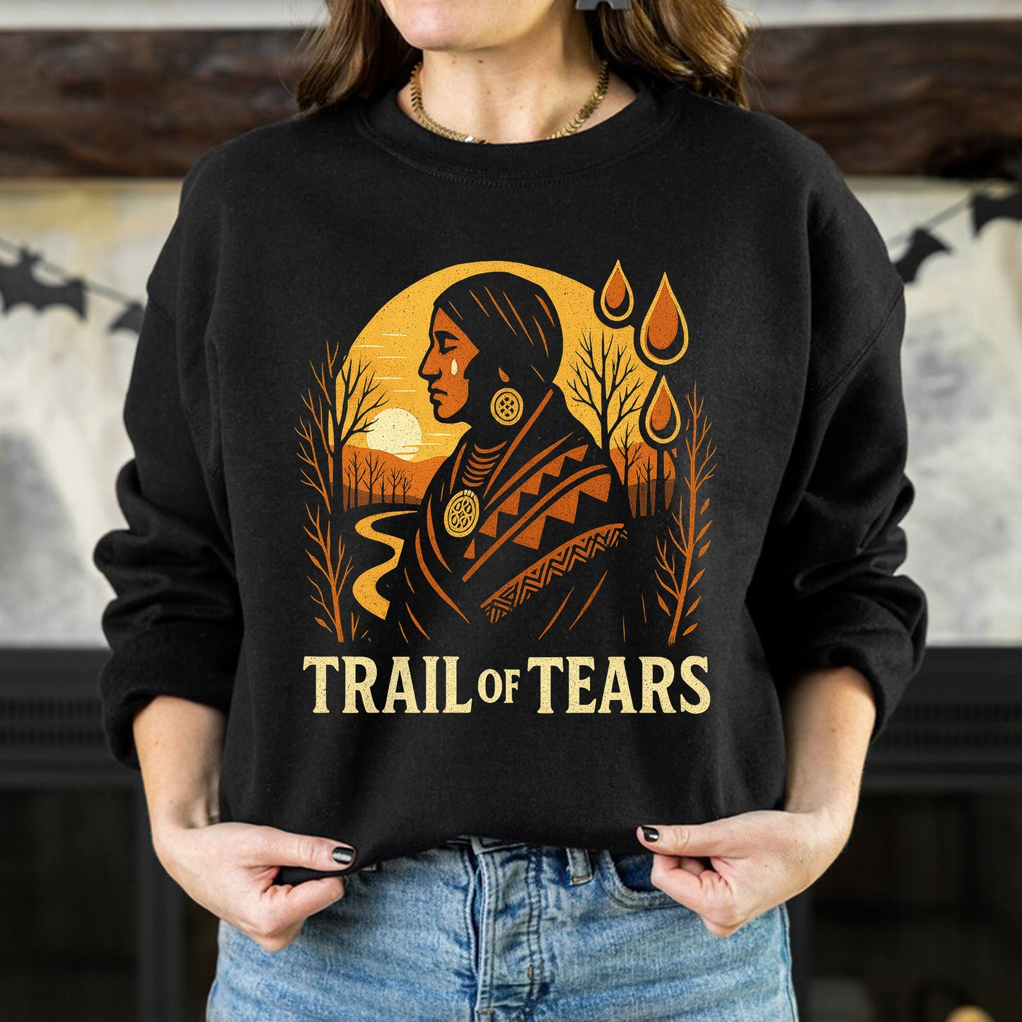 Native American Trail of Tears Vintage Graphic - Tears of the Ancestors Unisex T-Shirt/Hoodie/Sweatshirt