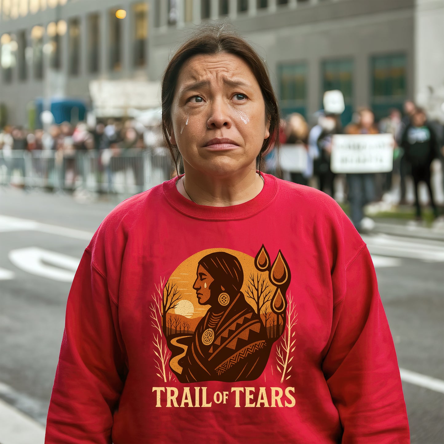 Native American Trail of Tears Vintage Graphic - Tears of the Ancestors Unisex T-Shirt/Hoodie/Sweatshirt
