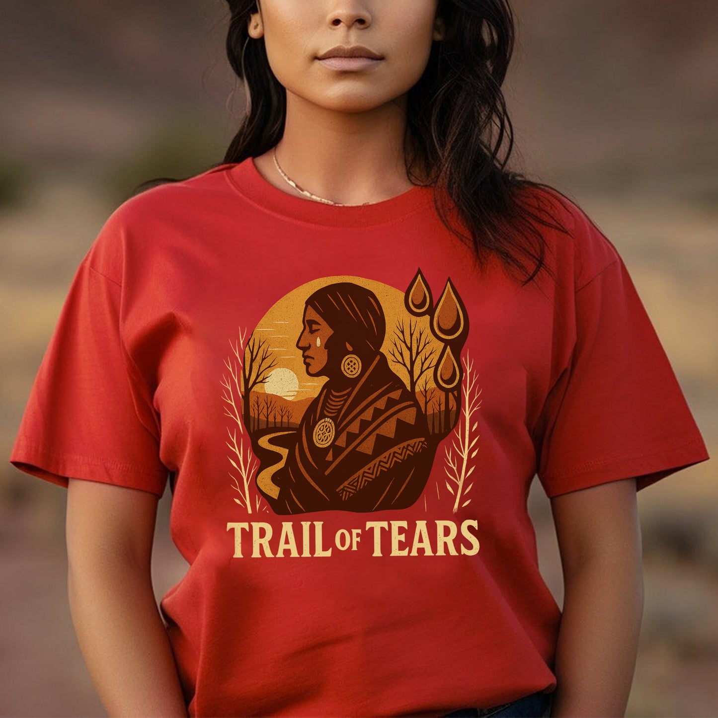 Native American Trail of Tears Vintage Graphic - Tears of the Ancestors Unisex T-Shirt/Hoodie/Sweatshirt