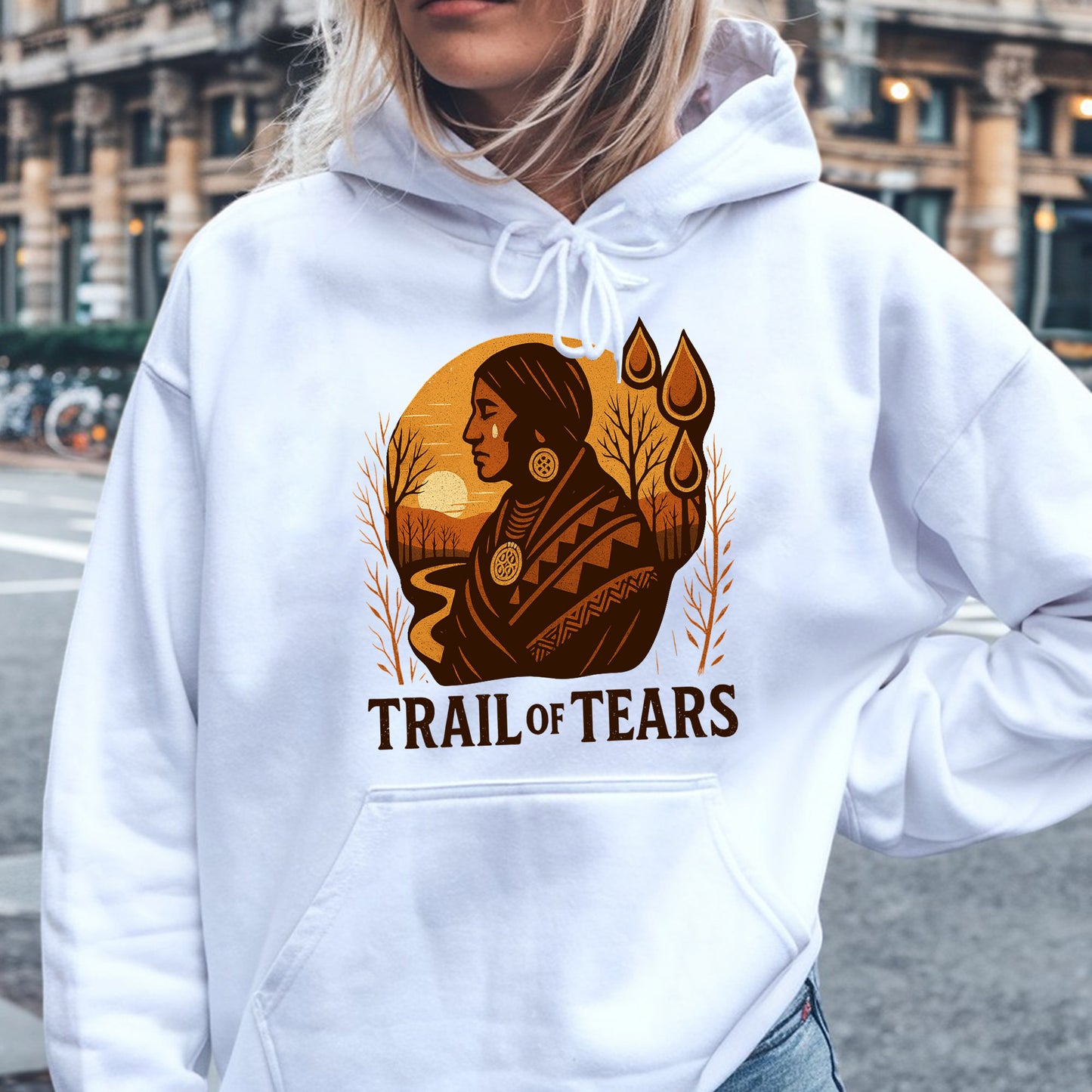Native American Trail of Tears Vintage Graphic - Tears of the Ancestors Unisex T-Shirt/Hoodie/Sweatshirt
