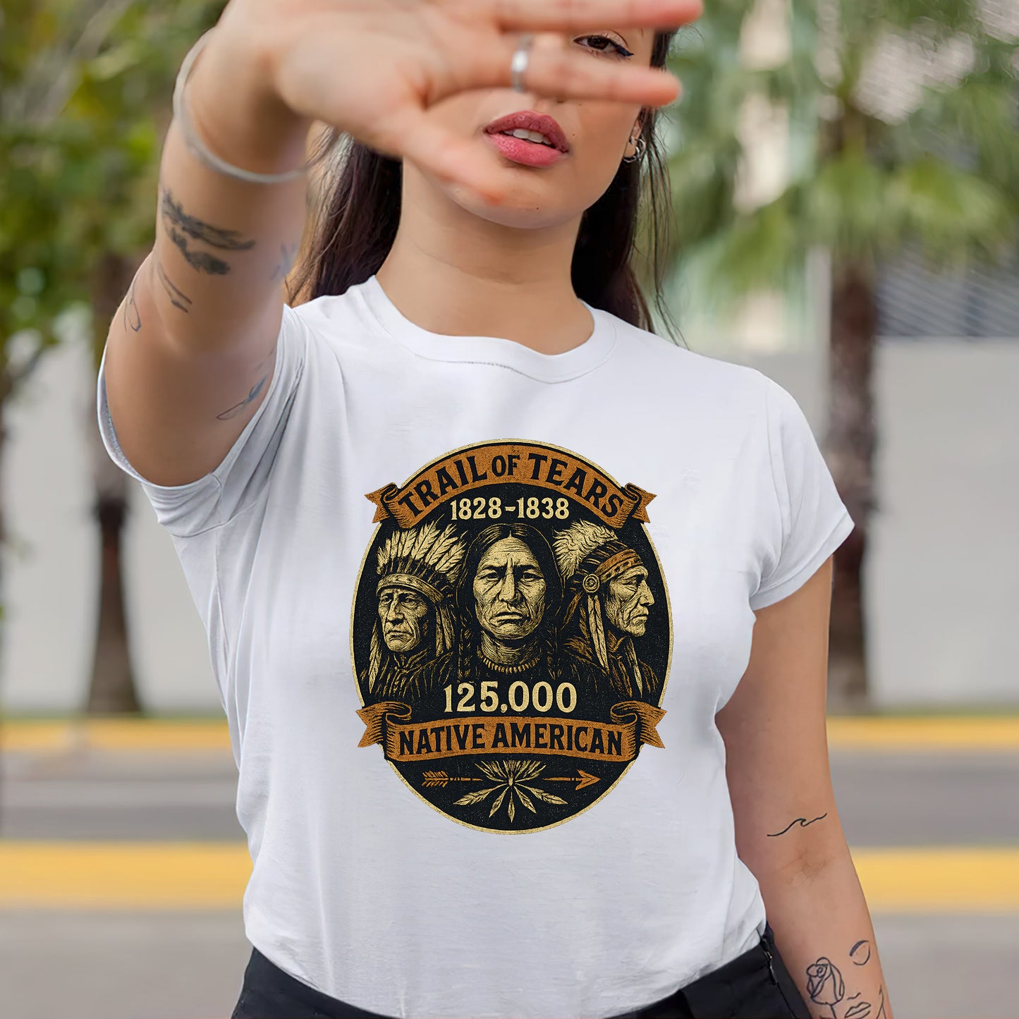 Trail of Tears 1828-1838 Memorial Native American Tribute Unisex T-Shirt/Hoodie/Sweatshirt