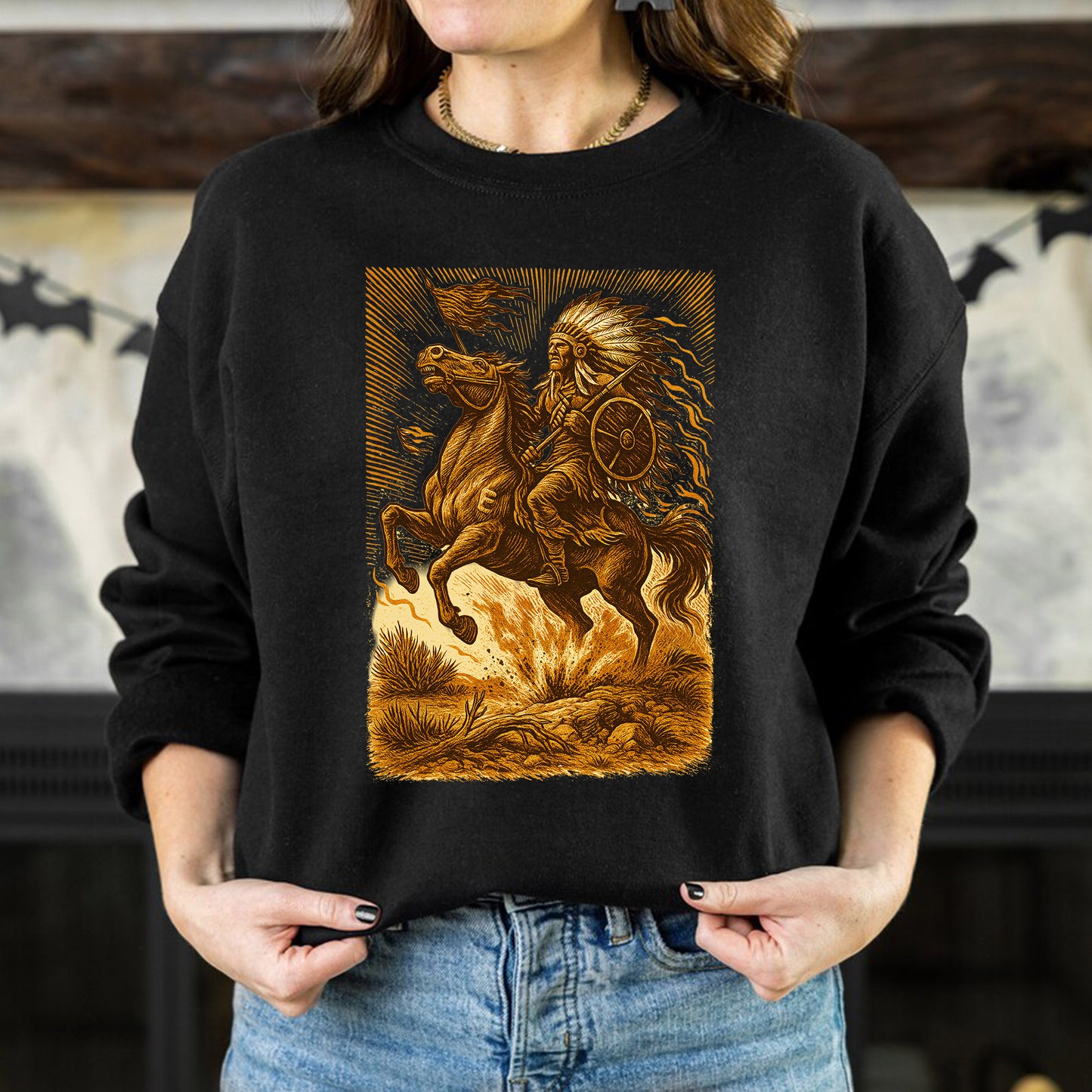 Trail of Tears Inspired Warrior Art Unisex T-Shirt/Hoodie/Sweatshirt
