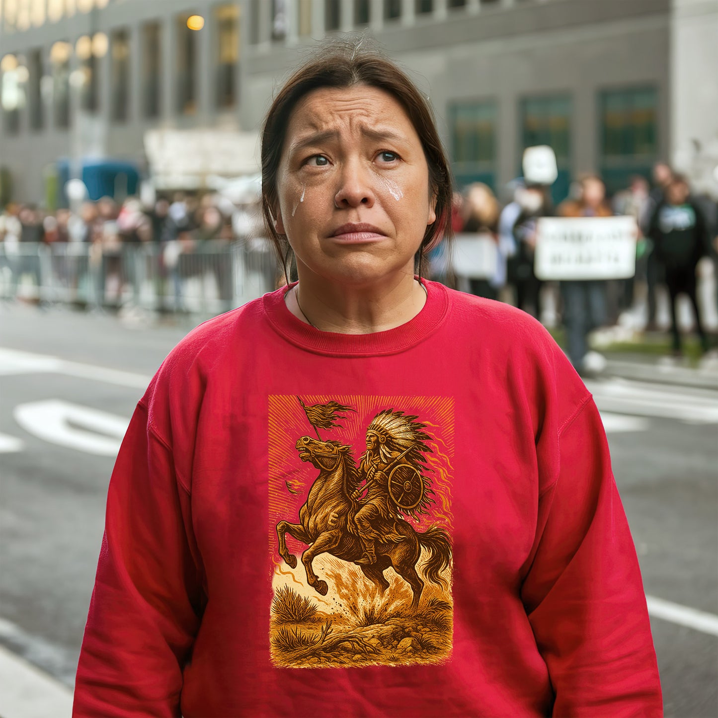 Trail of Tears Inspired Warrior Art Unisex T-Shirt/Hoodie/Sweatshirt