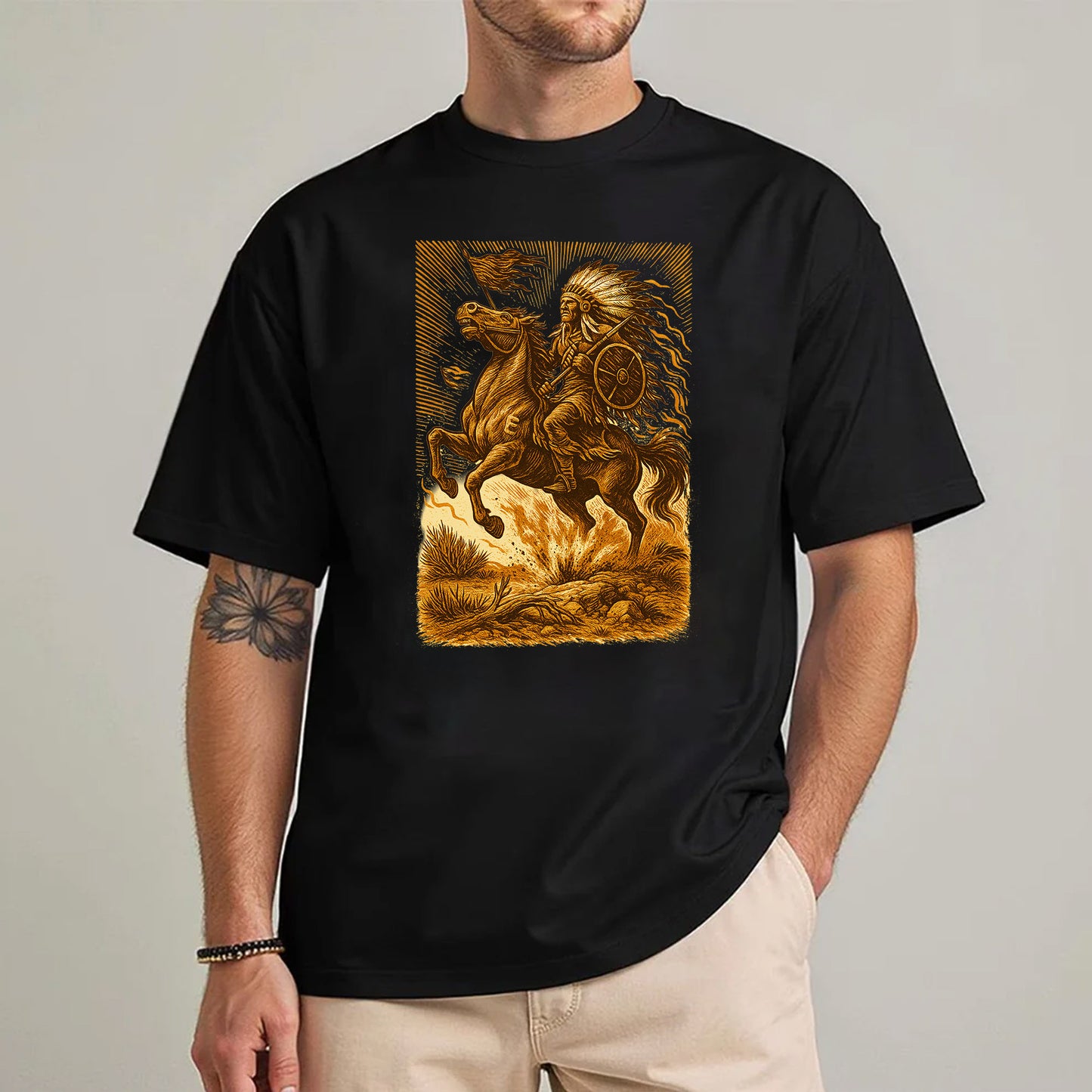 Trail of Tears Inspired Warrior Art Unisex T-Shirt/Hoodie/Sweatshirt