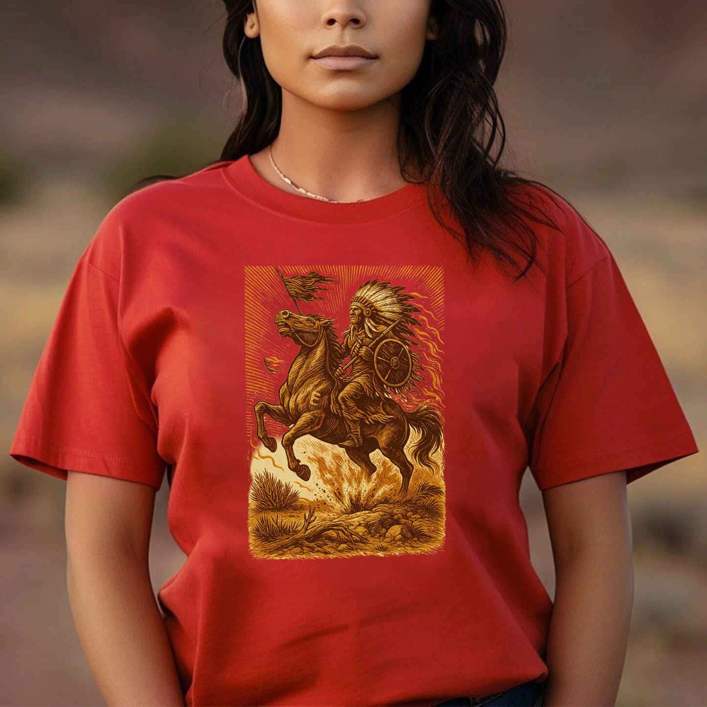Trail of Tears Inspired Warrior Art Unisex T-Shirt/Hoodie/Sweatshirt