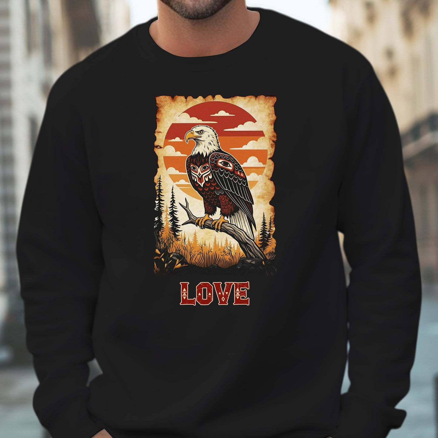 The Seven Sacred Laws Animal - Eagle Native American Unisex T-Shirt/T-Shirt V-Neck/Hoodie/Sweatshirt