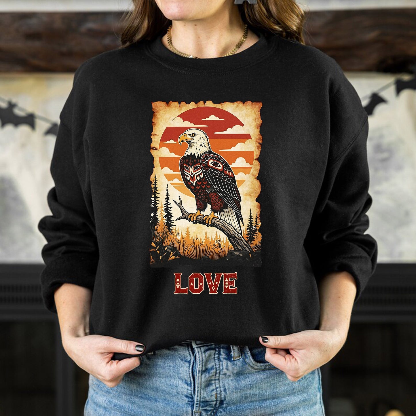 The Seven Sacred Laws Animal - Eagle Native American Unisex T-Shirt/T-Shirt V-Neck/Hoodie/Sweatshirt