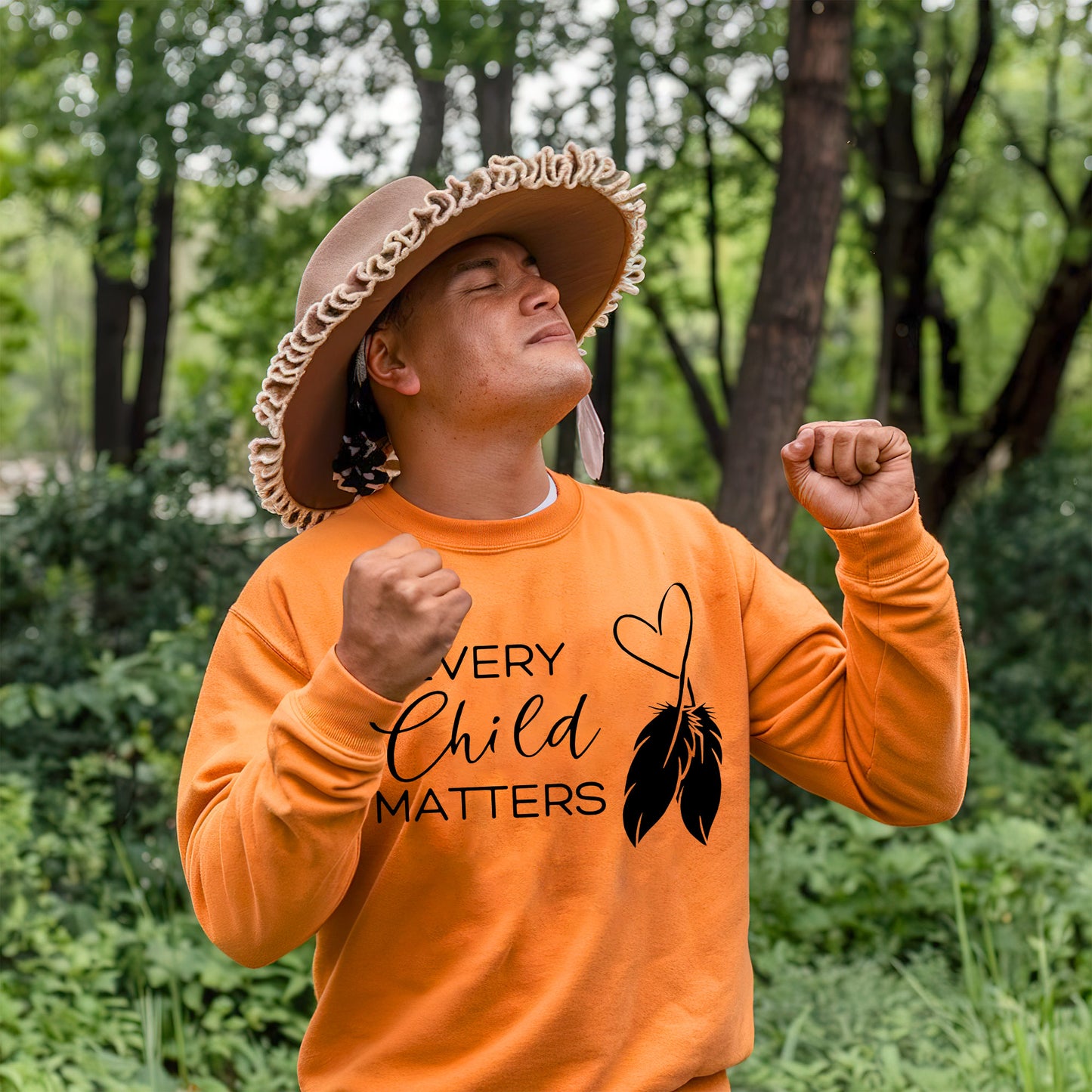 Every Child Matters Minimalist Heart Feather Design For Orange Shirt Day Unisex T-Shirt/Hoodie/Sweatshirt