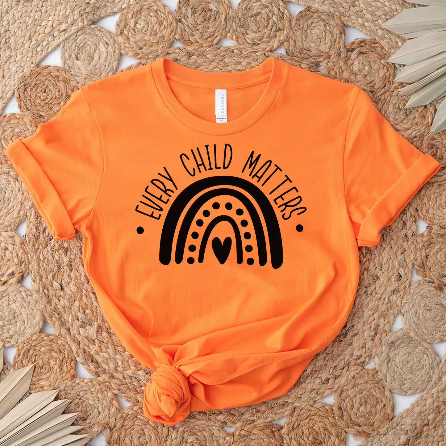 Every Child Matters Minimal Rainbow For Orange Shirt Day Unisex T-Shirt/Hoodie/Sweatshirt