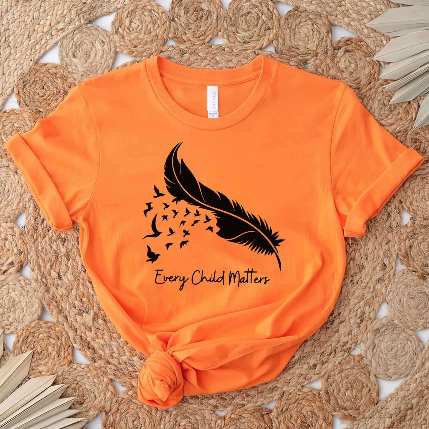 Every Child Matters Feather Flying Birds Design For Orange Shirt Day Unisex T-Shirt/Hoodie/Sweatshirt