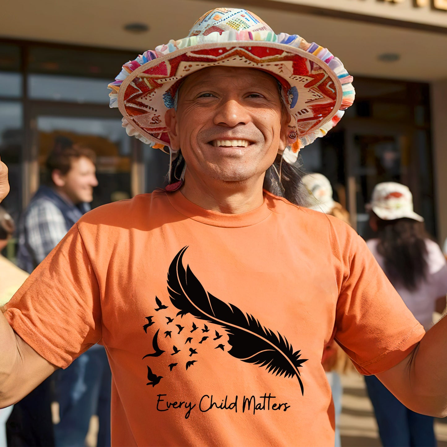 Every Child Matters Feather Flying Birds Design For Orange Shirt Day Unisex T-Shirt/Hoodie/Sweatshirt