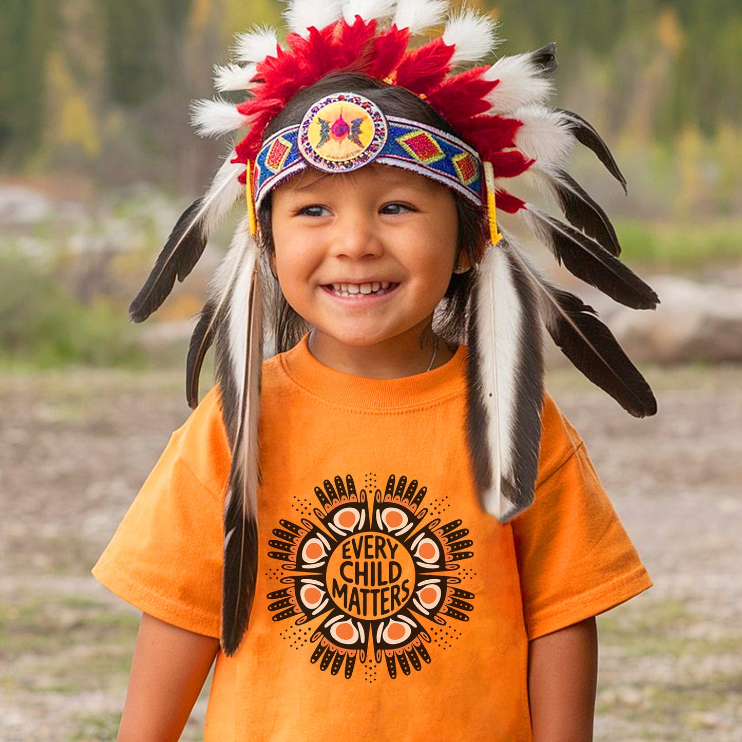 Every Child Matters Indigenous Circle Symbol Design For Orange Shirt Day Unisex T-Shirt/Hoodie/Sweatshirt