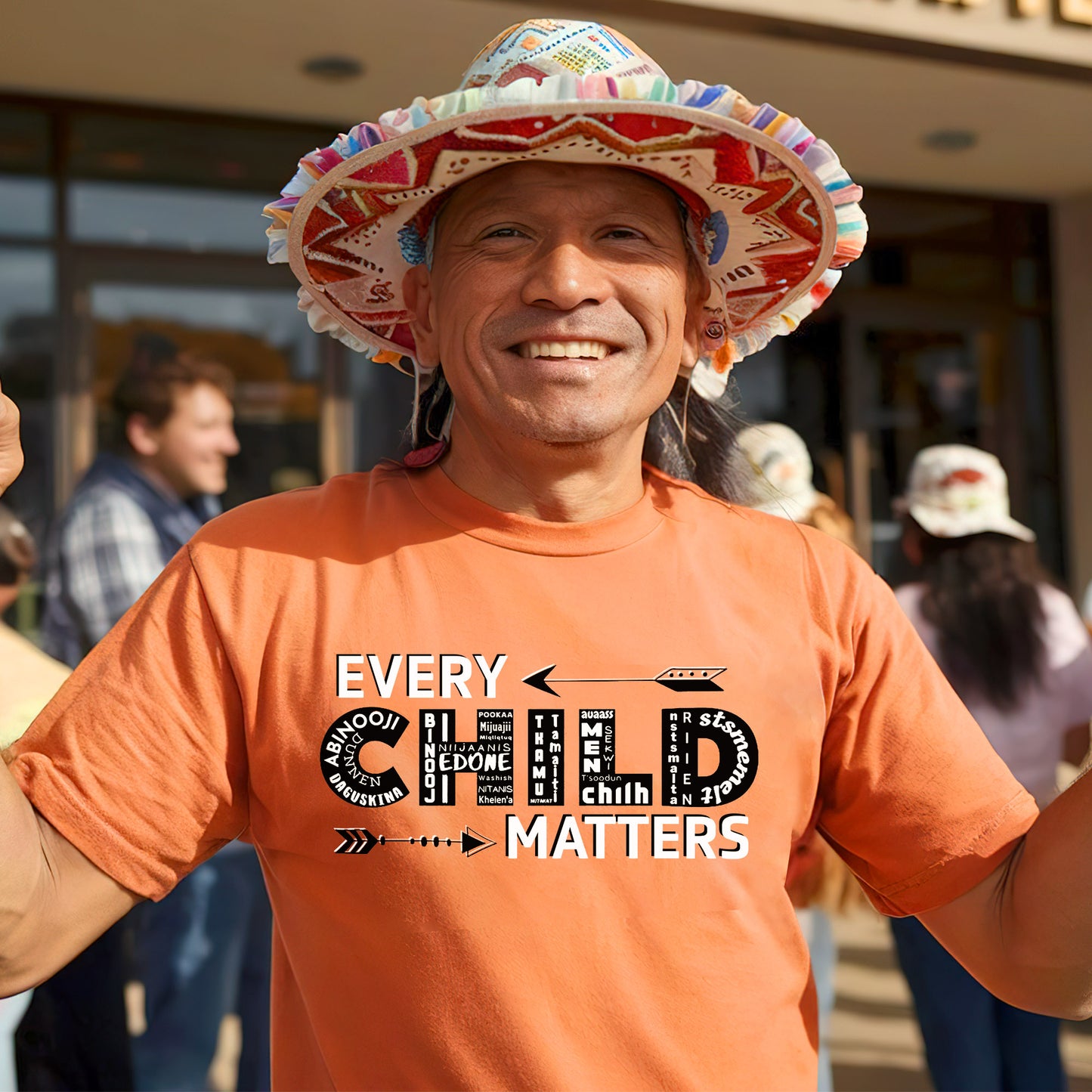 Every Child Matters Language Of Children Typography Design For Orange Shirt Day Unisex T-Shirt/Hoodie/Sweatshirt