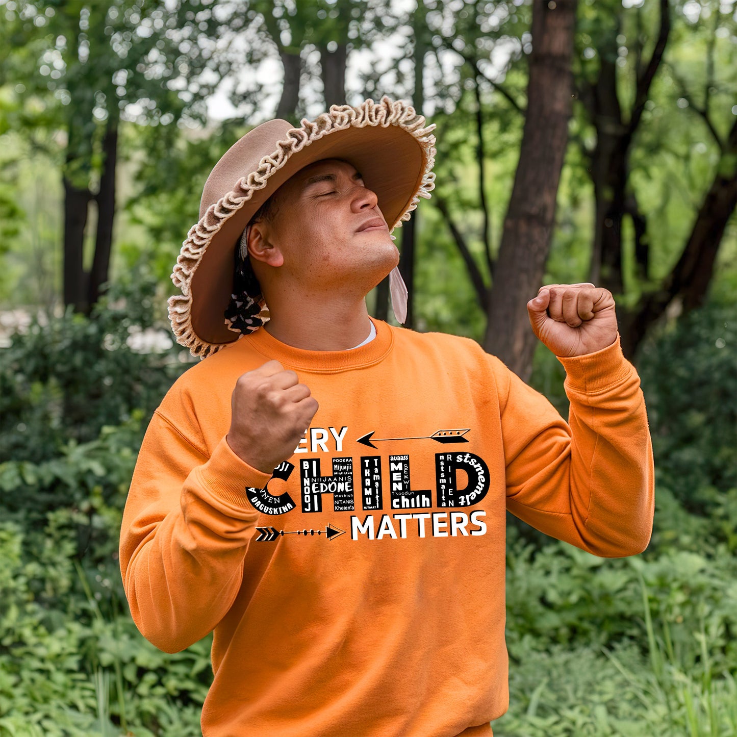 Every Child Matters Language Of Children Typography Design For Orange Shirt Day Unisex T-Shirt/Hoodie/Sweatshirt