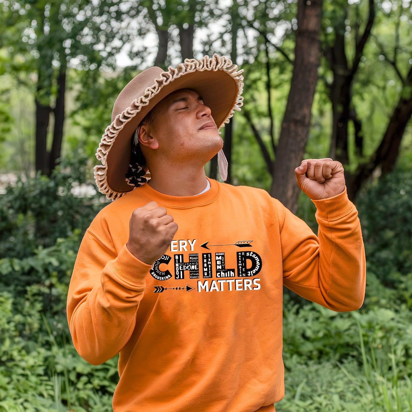 Every Child Matters Language Of Children Typography Design For Orange Shirt Day Unisex T-Shirt/Hoodie/Sweatshirt