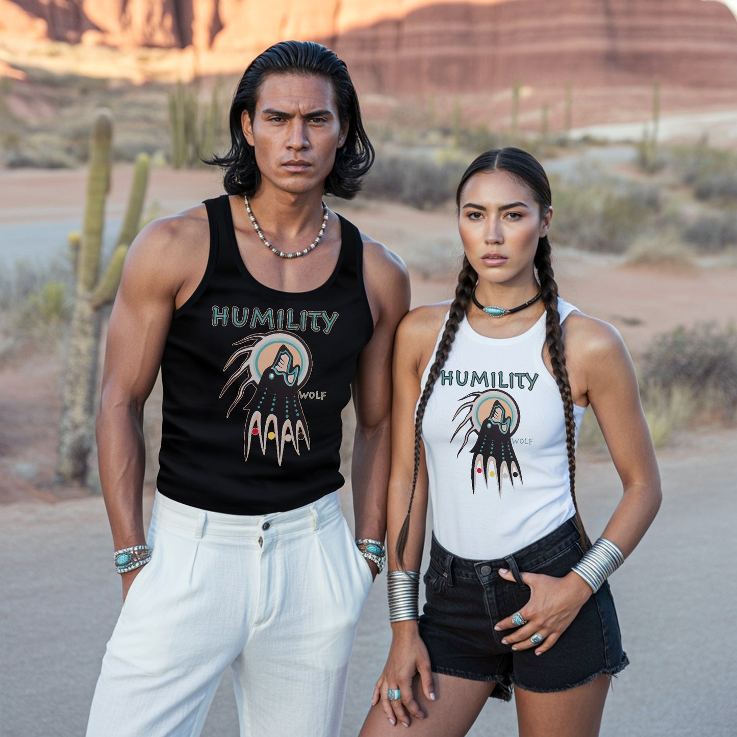 The Seven Sacred Laws - Humility Native American Unisex Tank Top
