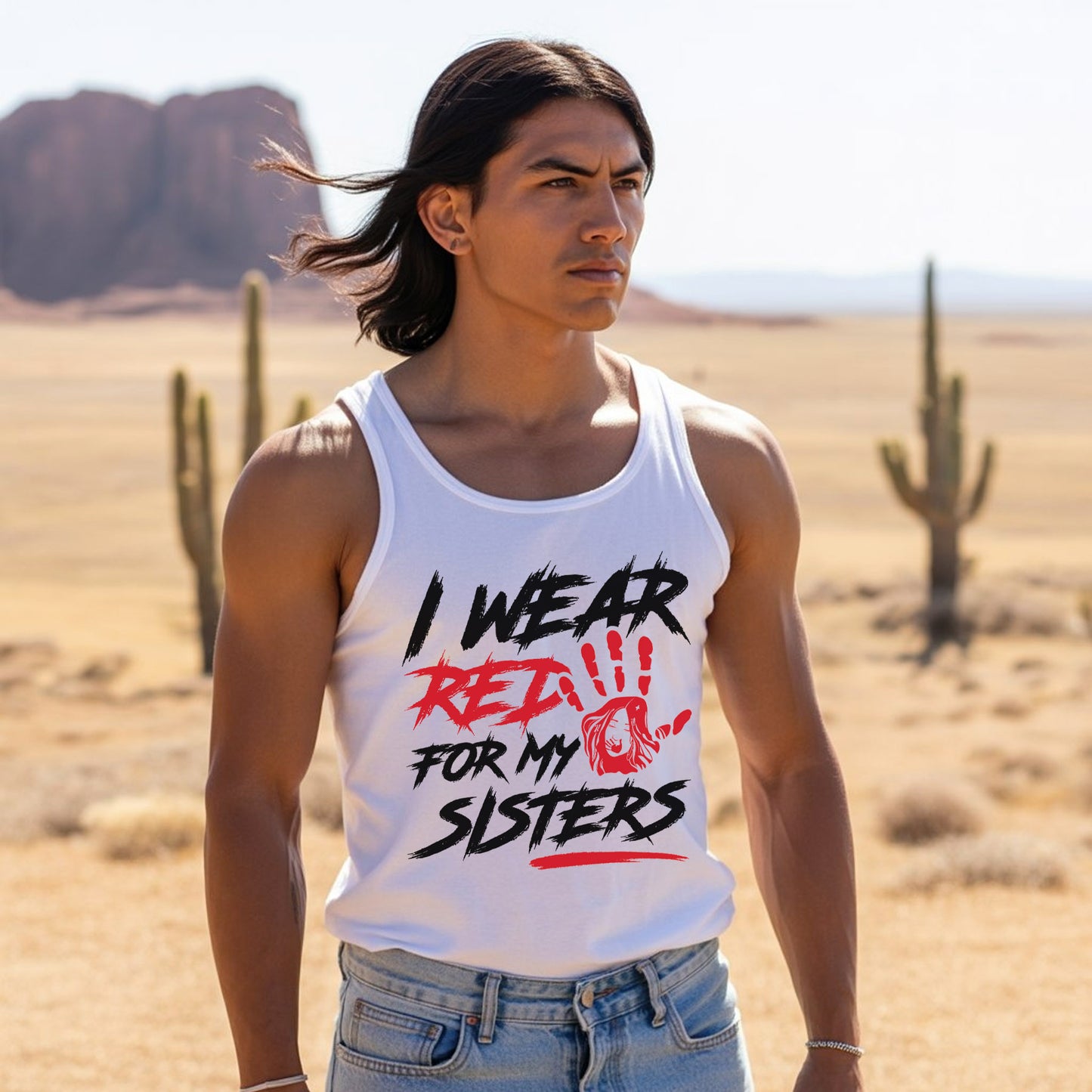 I Wear Red For My Sisters Unisex Tank Top