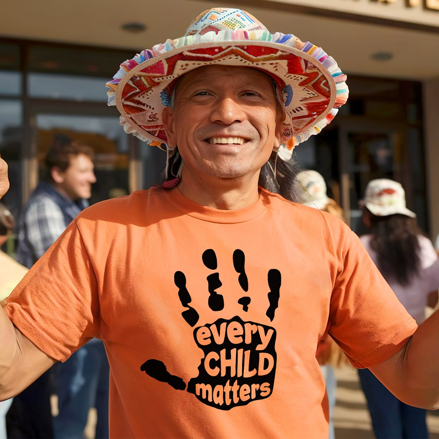 Every Child Matters Bold Handprint For Orange Shirt Day Unisex T-Shirt/Hoodie/Sweatshirt