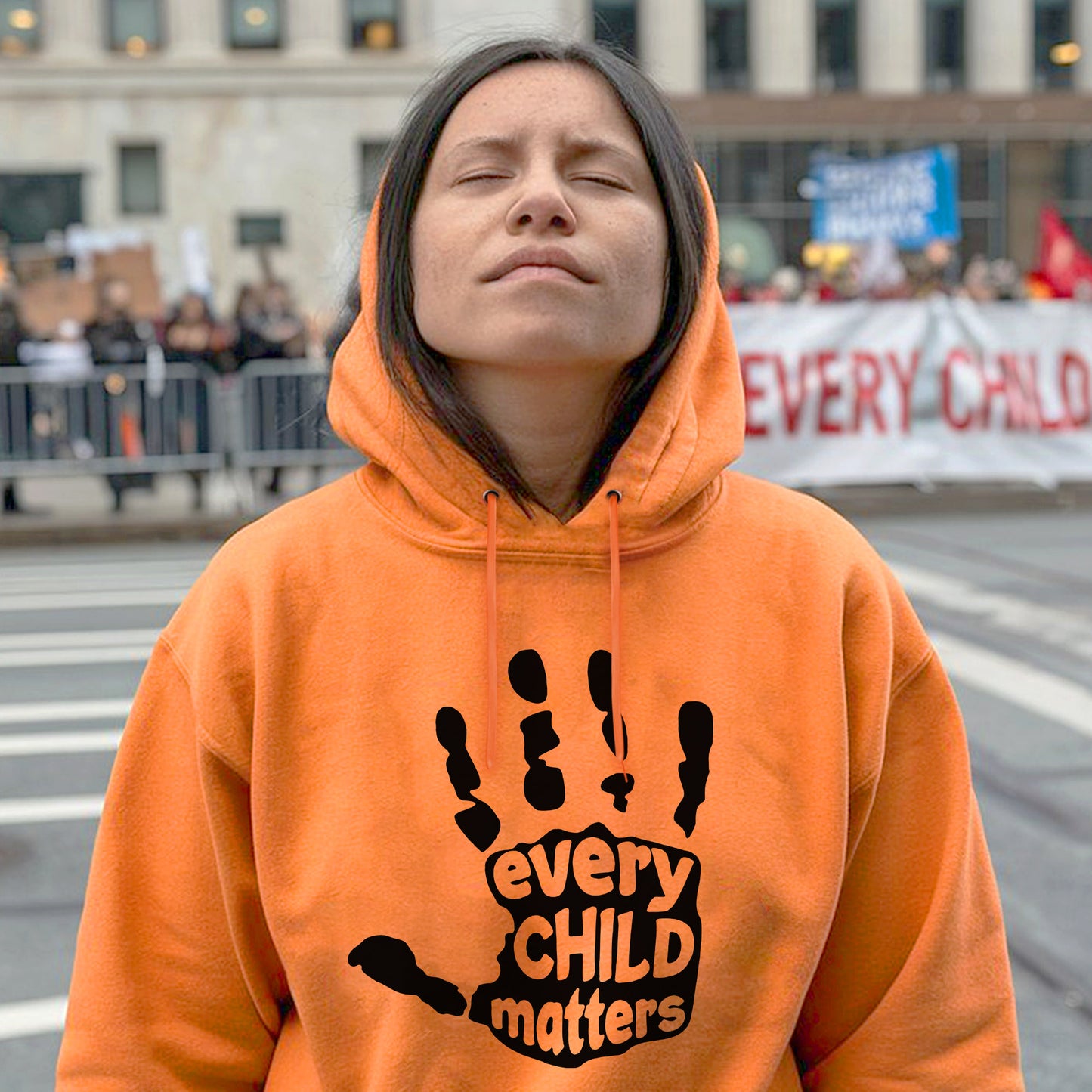 Every Child Matters Bold Handprint For Orange Shirt Day Unisex T-Shirt/Hoodie/Sweatshirt
