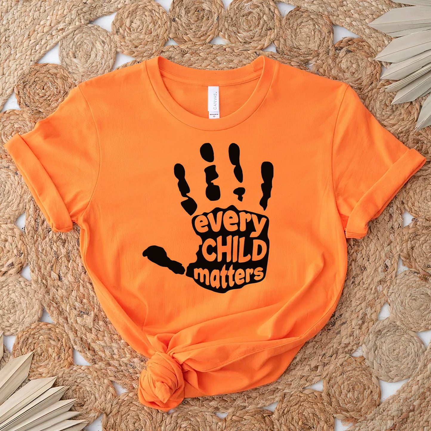 Every Child Matters Bold Handprint For Orange Shirt Day Unisex T-Shirt/Hoodie/Sweatshirt