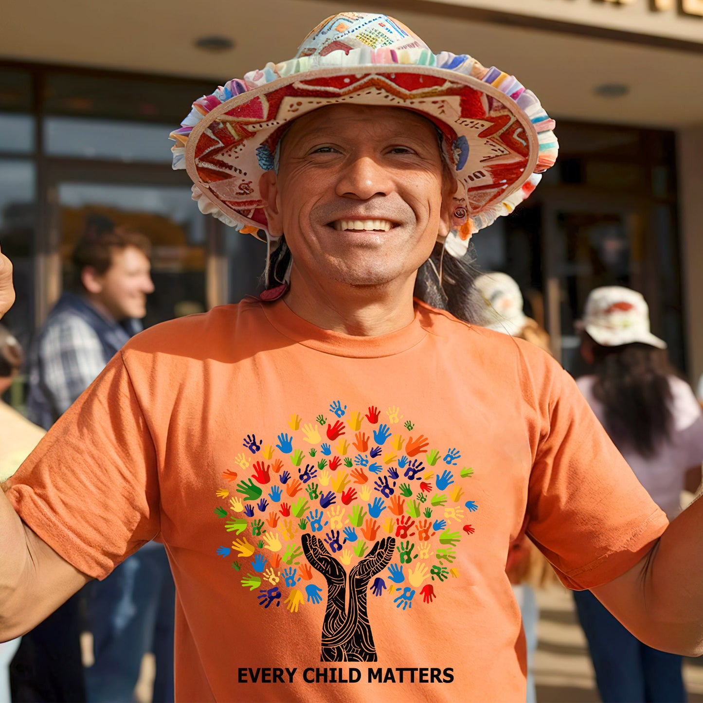 Every Child Matters Handprint Tree For Orange Shirt Day Unisex T-Shirt/Hoodie/Sweatshirt