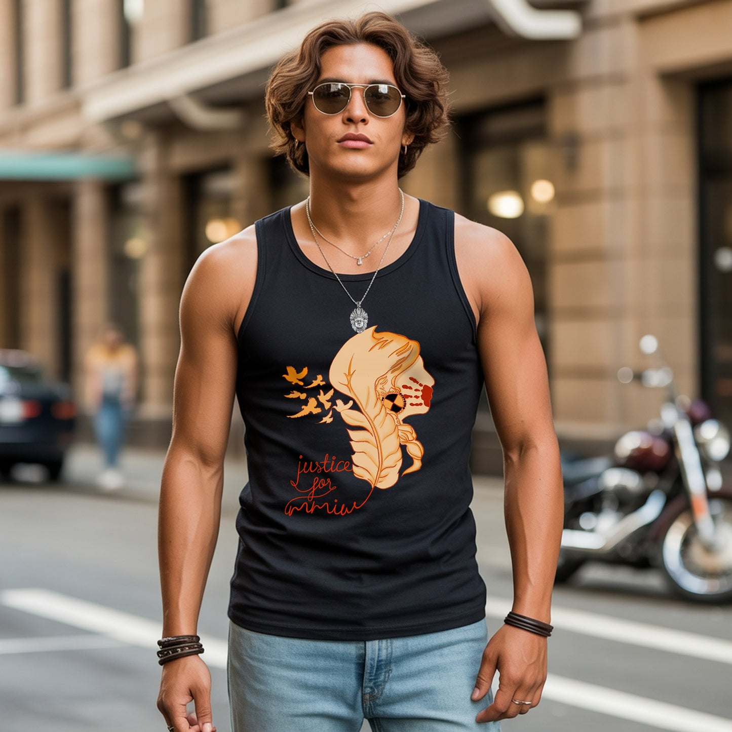 Justice For MMIW Indigenous Rights Powerful Statement Unisex Tank Top