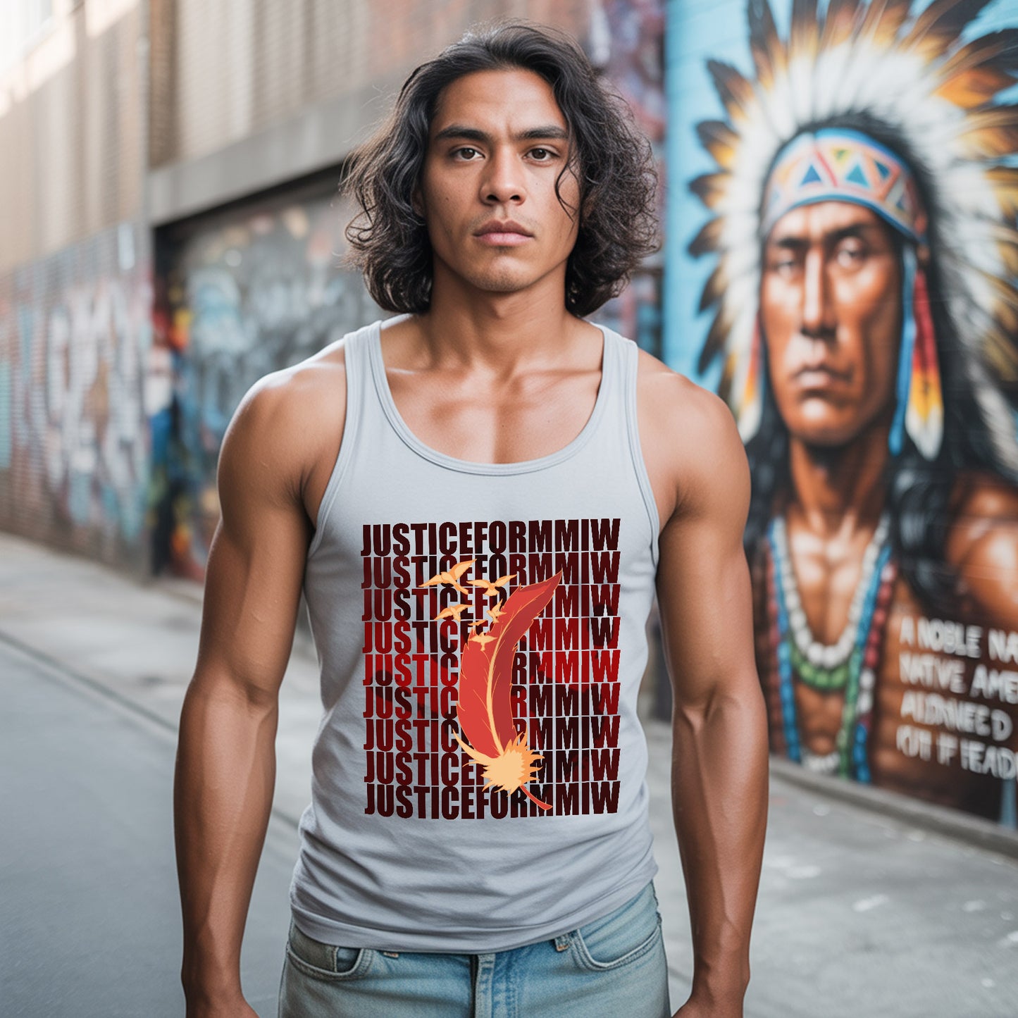 Justice For MMIW Empowering Indigenous Voices Unisex Tank Top