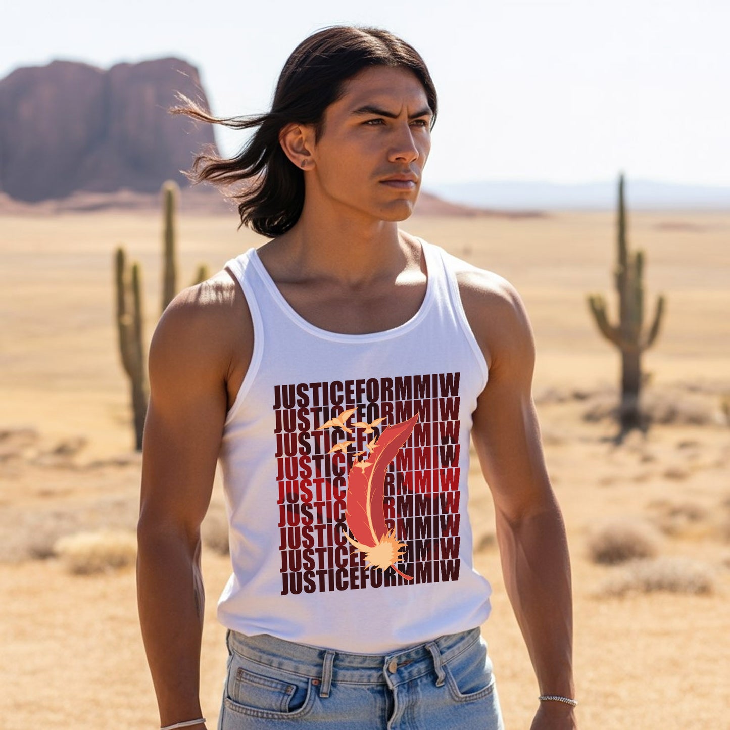 Justice For MMIW Empowering Indigenous Voices Unisex Tank Top