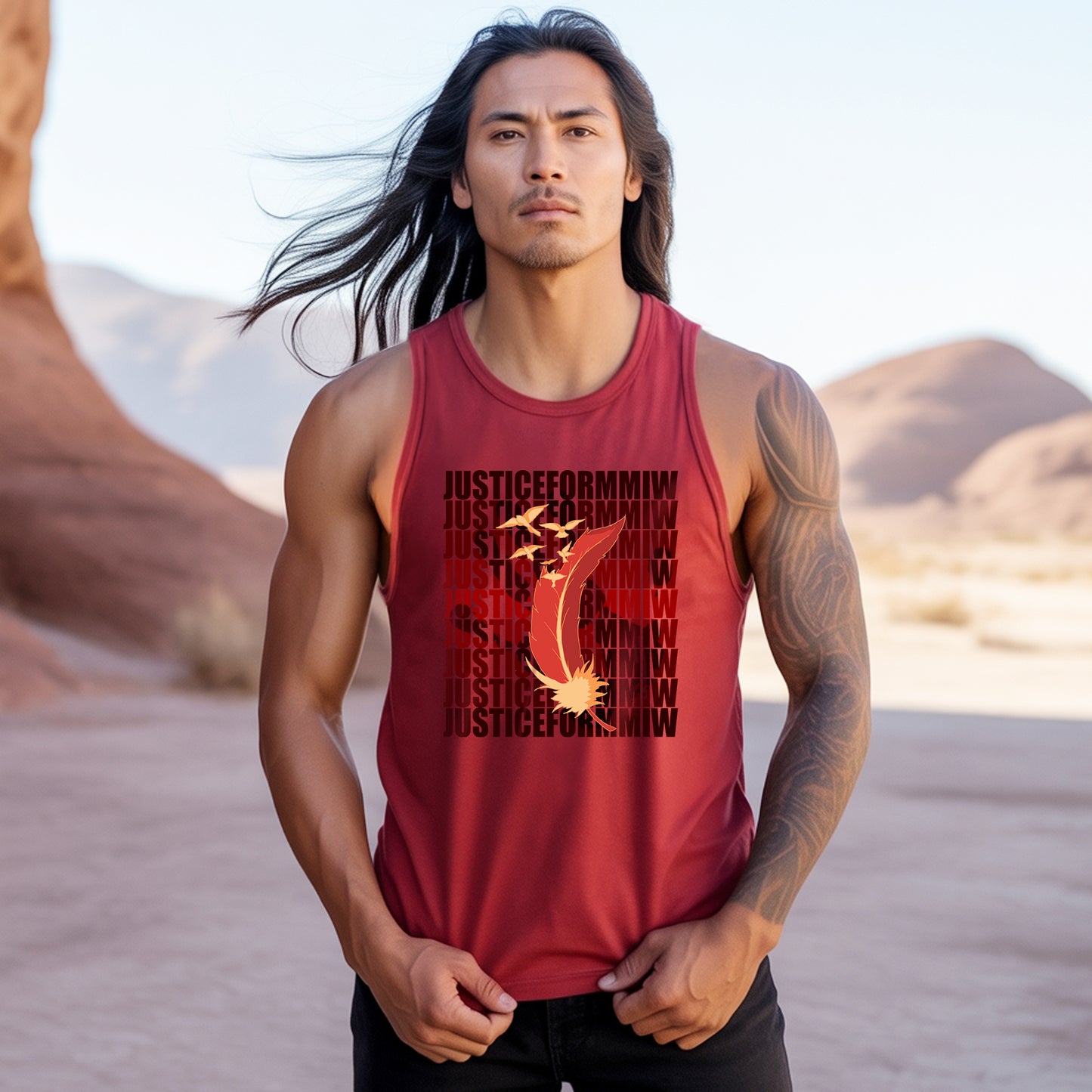 Justice For MMIW Empowering Indigenous Voices Unisex Tank Top