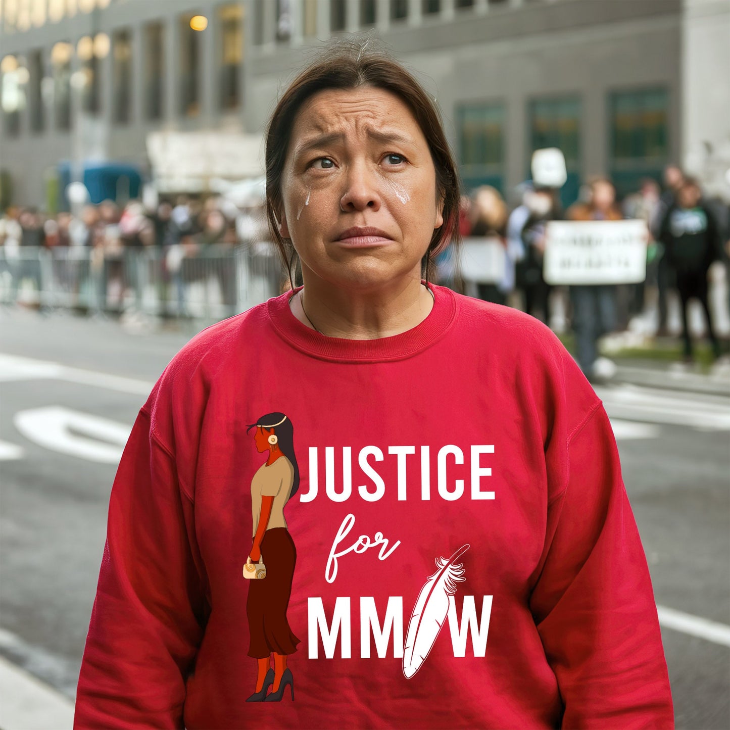 Justice For MMIW Unisex Feather T-shirt/Hoodie/Sweatshirt