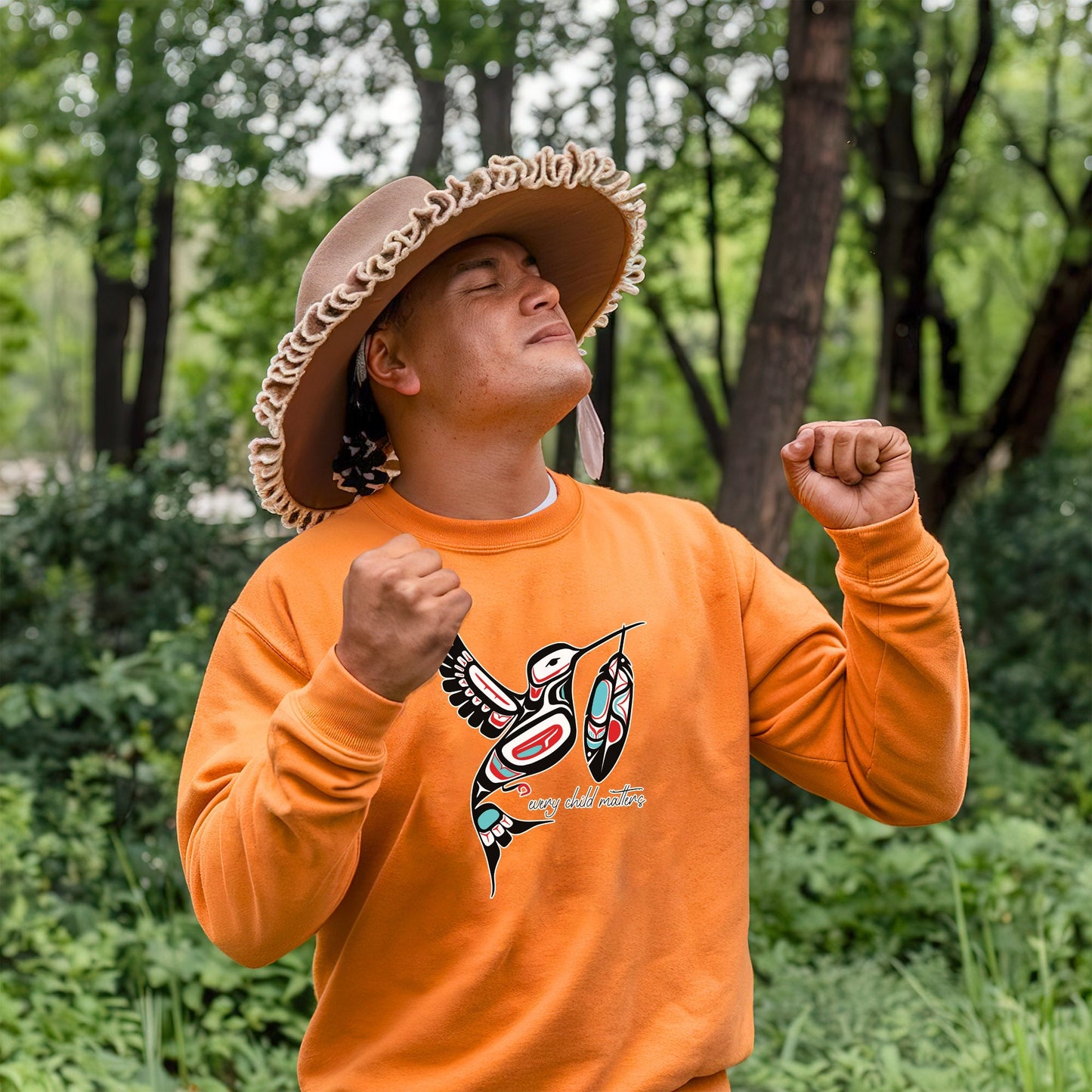 Every Child Matters Hummingbird With Feather Design Unisex T-shirt/Hoodie/Sweatshirt