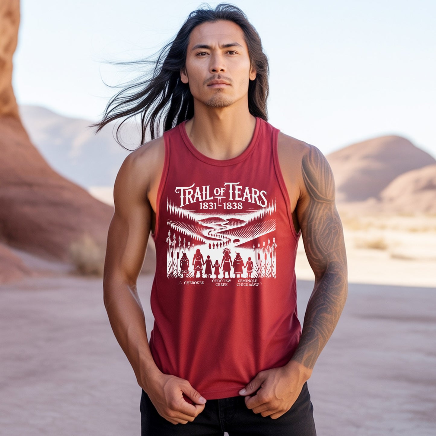 Trail Of Tears - Native Land 1831-1838 Unisex Tank Top