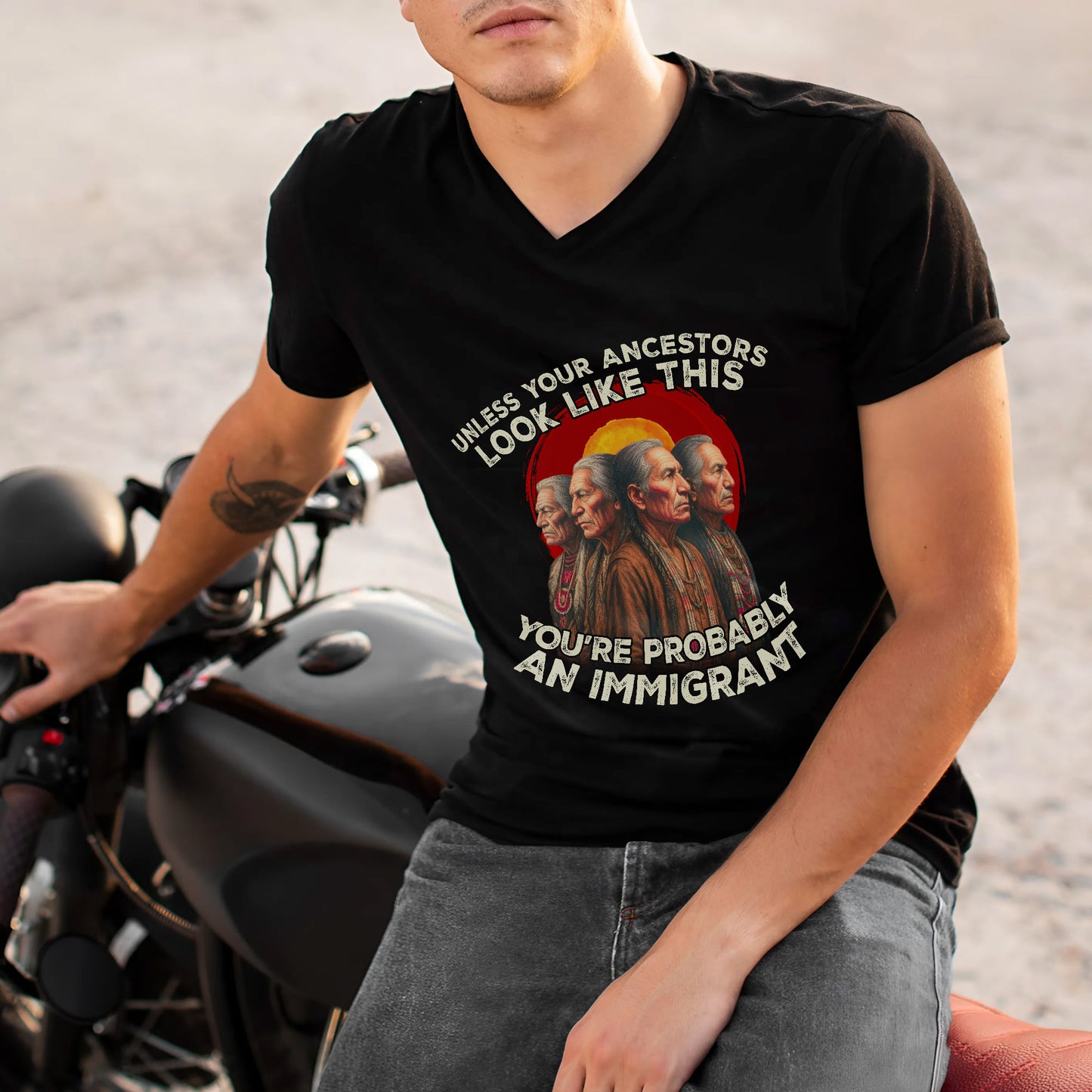 An Immigrant-Unless Your Ancestors Look Like This Unisex T-Shirt/Hoodie/Sweatshirt