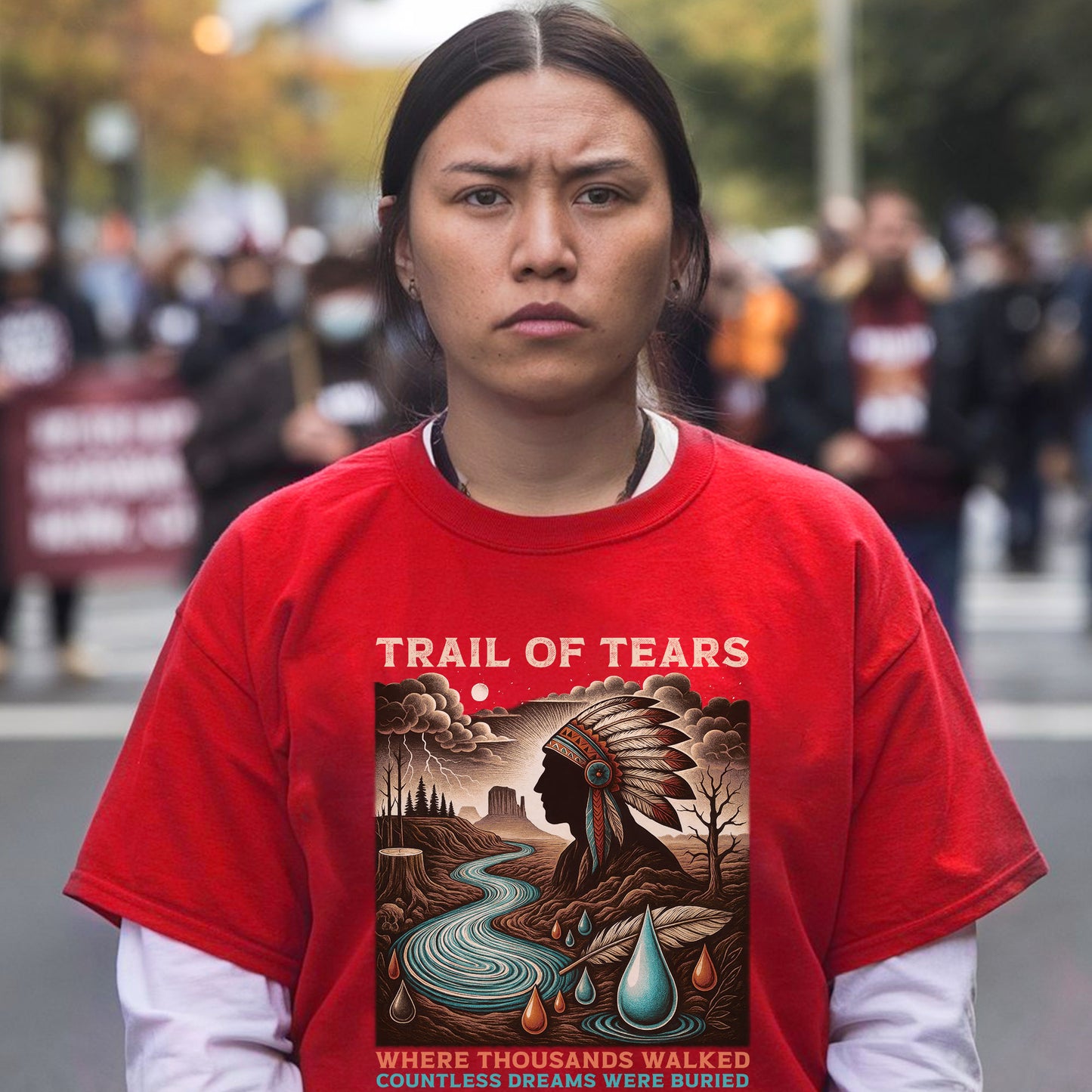 Trail Of Tears - Where Thousands Walked Countless Dreams Were Buried Unisex T-Shirt/Hoodie/Sweatshirt