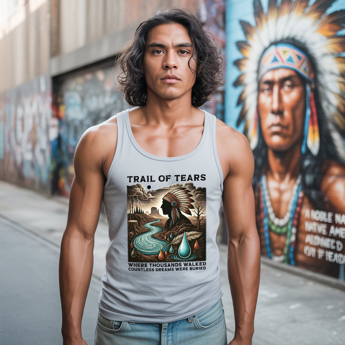 Trail Of Tears - Where Thousands Walked Countless Dreams Were Buried Unisex Tank Top
