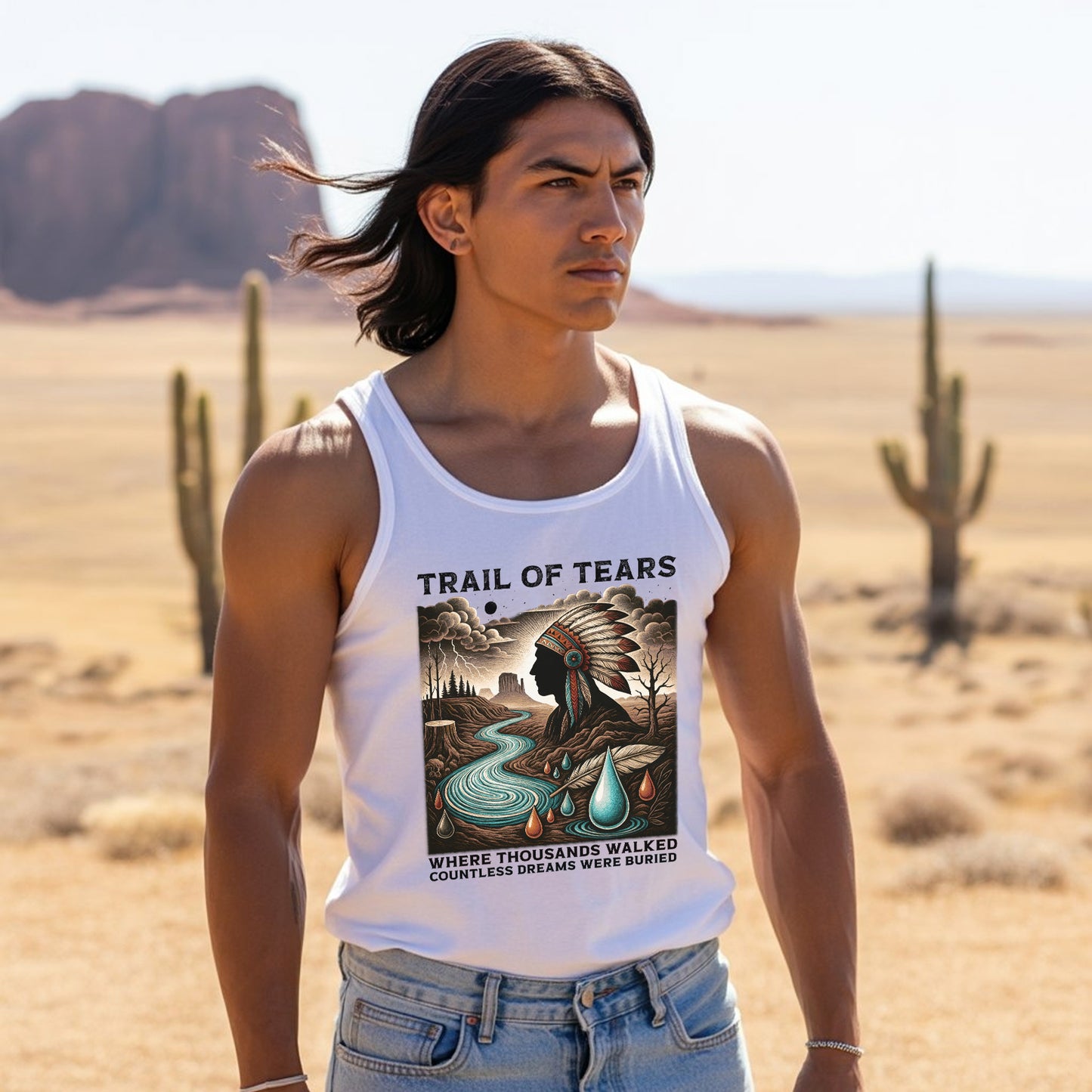 Trail Of Tears - Where Thousands Walked Countless Dreams Were Buried Unisex Tank Top